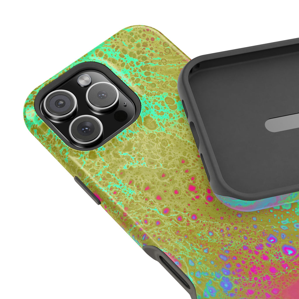 Orbit Pulse MagSafe iPhone Case – Abstract Art Design, Shockproof for iPhone 14–17 Pro & Pro Max