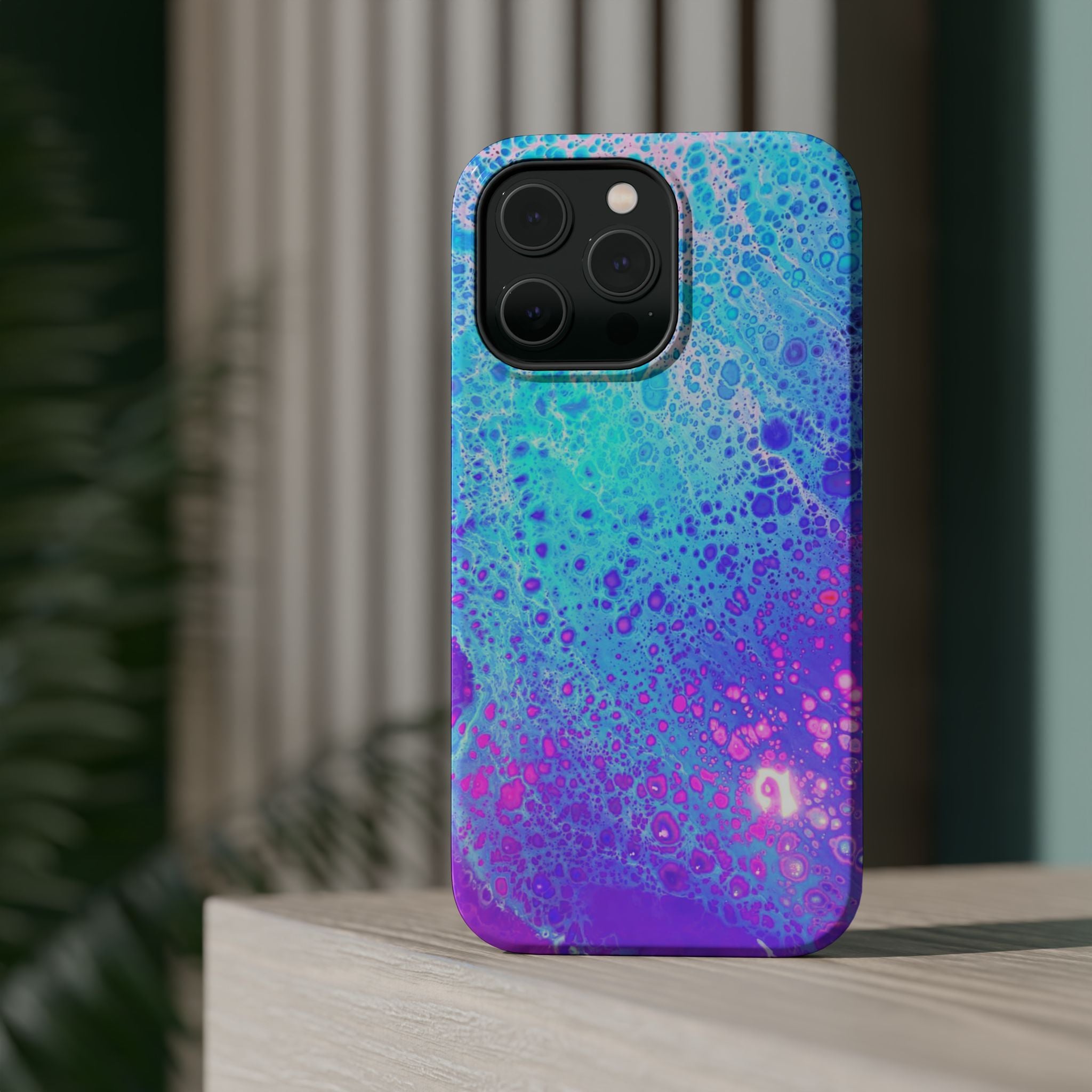 Polar Surge MagSafe iPhone Case – Abstract Art Design, Shockproof for iPhone 14–17 Pro & Pro Max