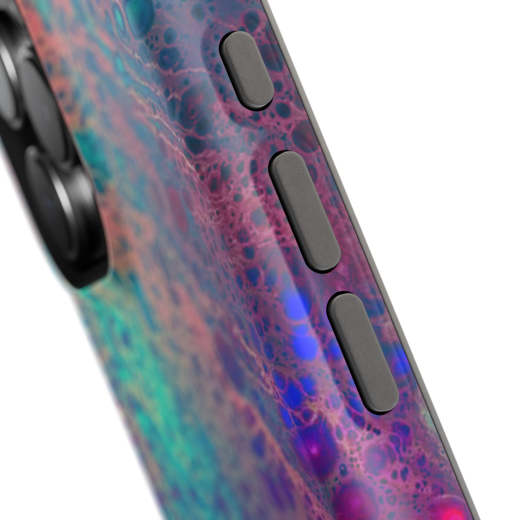 Arctic Eclipse MagSafe iPhone Case – Abstract Art Design, Shockproof for iPhone 14–17 Pro & Pro Max