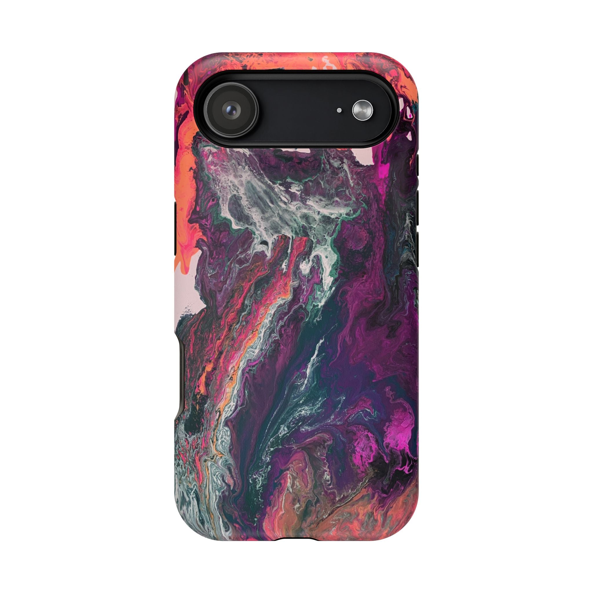 Colorwave Distortion X MagSafe iPhone Case – Abstract Art Design, Shockproof for iPhone 14–17 Pro & Pro Max