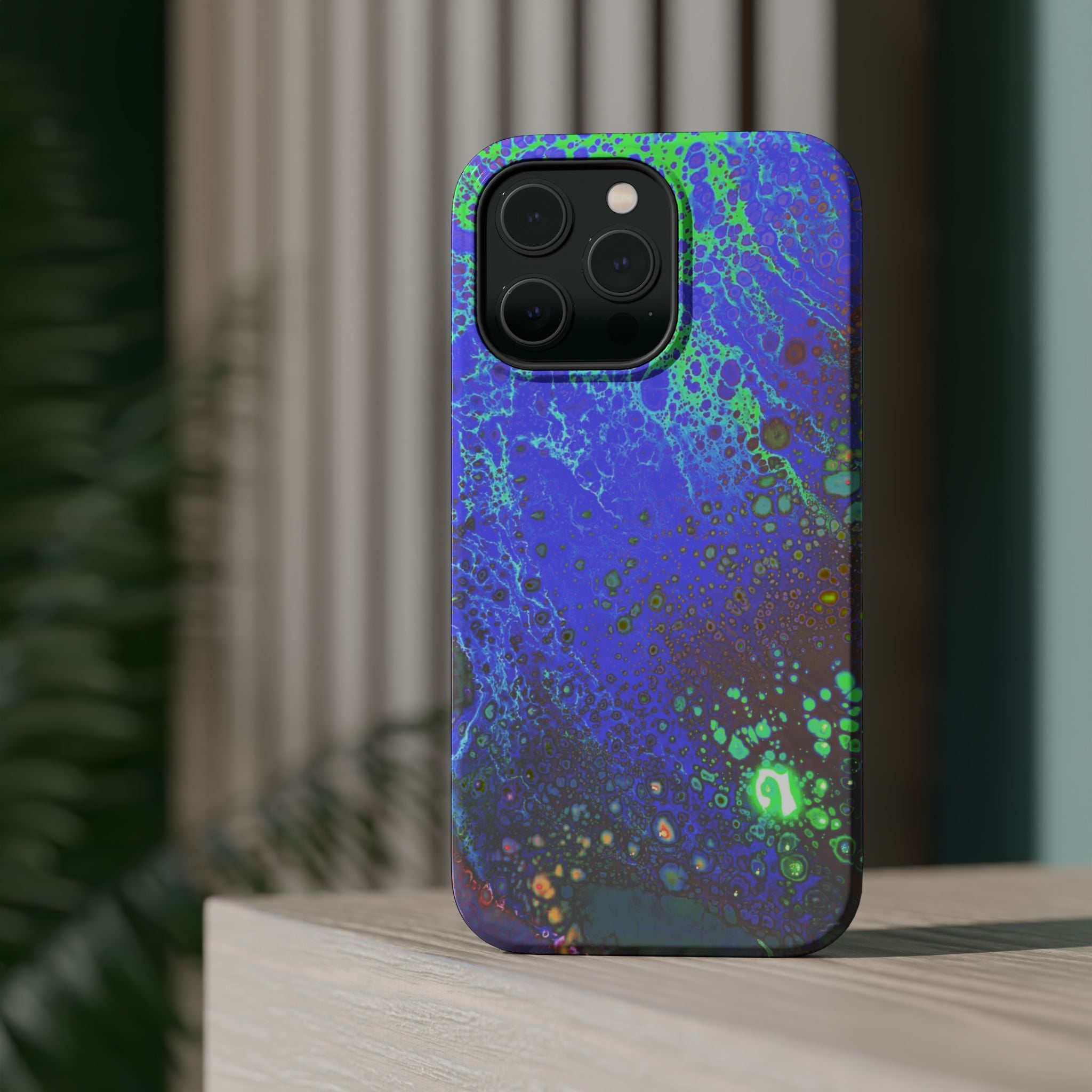 Phantom Core MagSafe iPhone Case – Abstract Art Design, Shockproof for iPhone 14–17 Pro & Pro Max