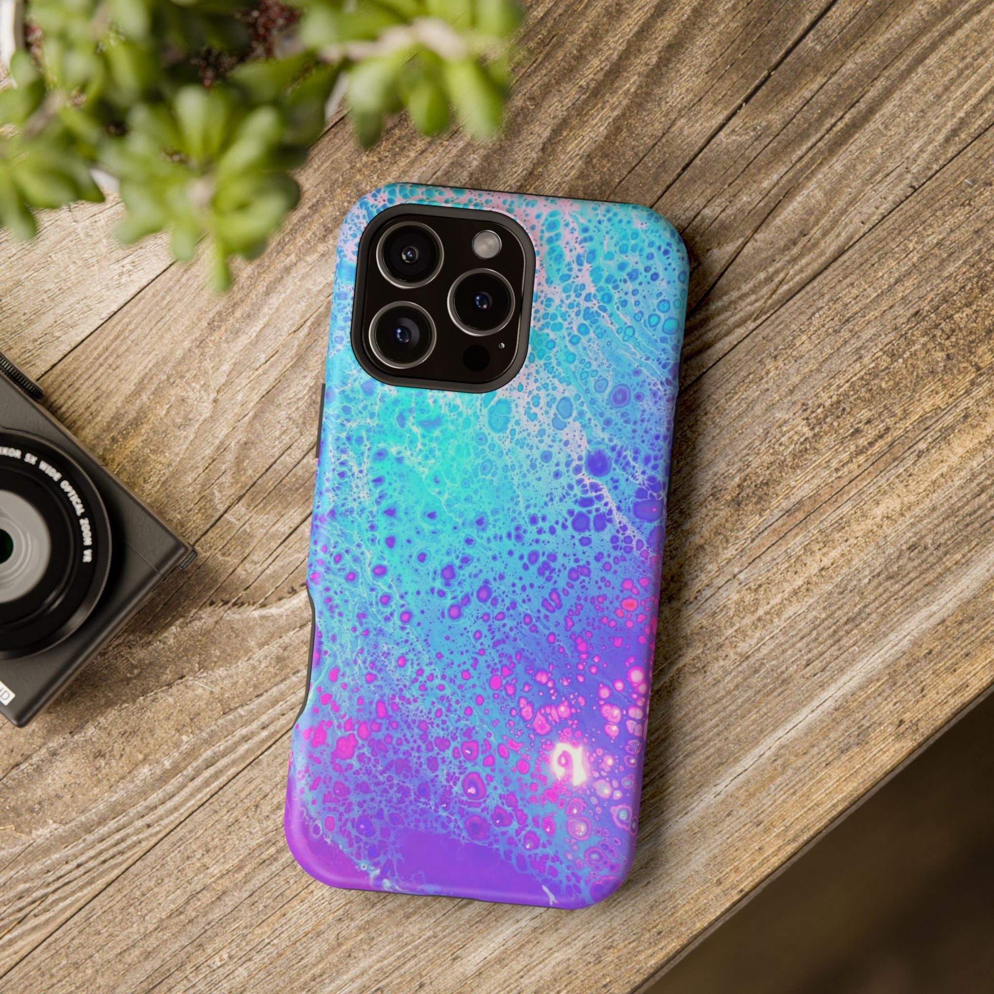 Polar Surge MagSafe iPhone Case – Abstract Art Design, Shockproof for iPhone 14–17 Pro & Pro Max