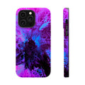 Violet Nebula MagSafe iPhone Case – Abstract Art Design, Shockproof for iPhone 14–17 Pro & Pro Max