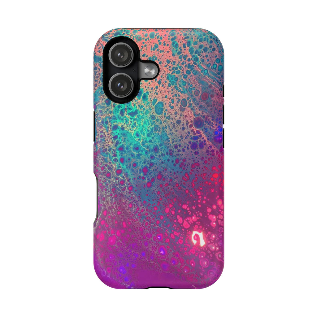 Arctic Eclipse MagSafe iPhone Case – Abstract Art Design, Shockproof for iPhone 14–17 Pro & Pro Max