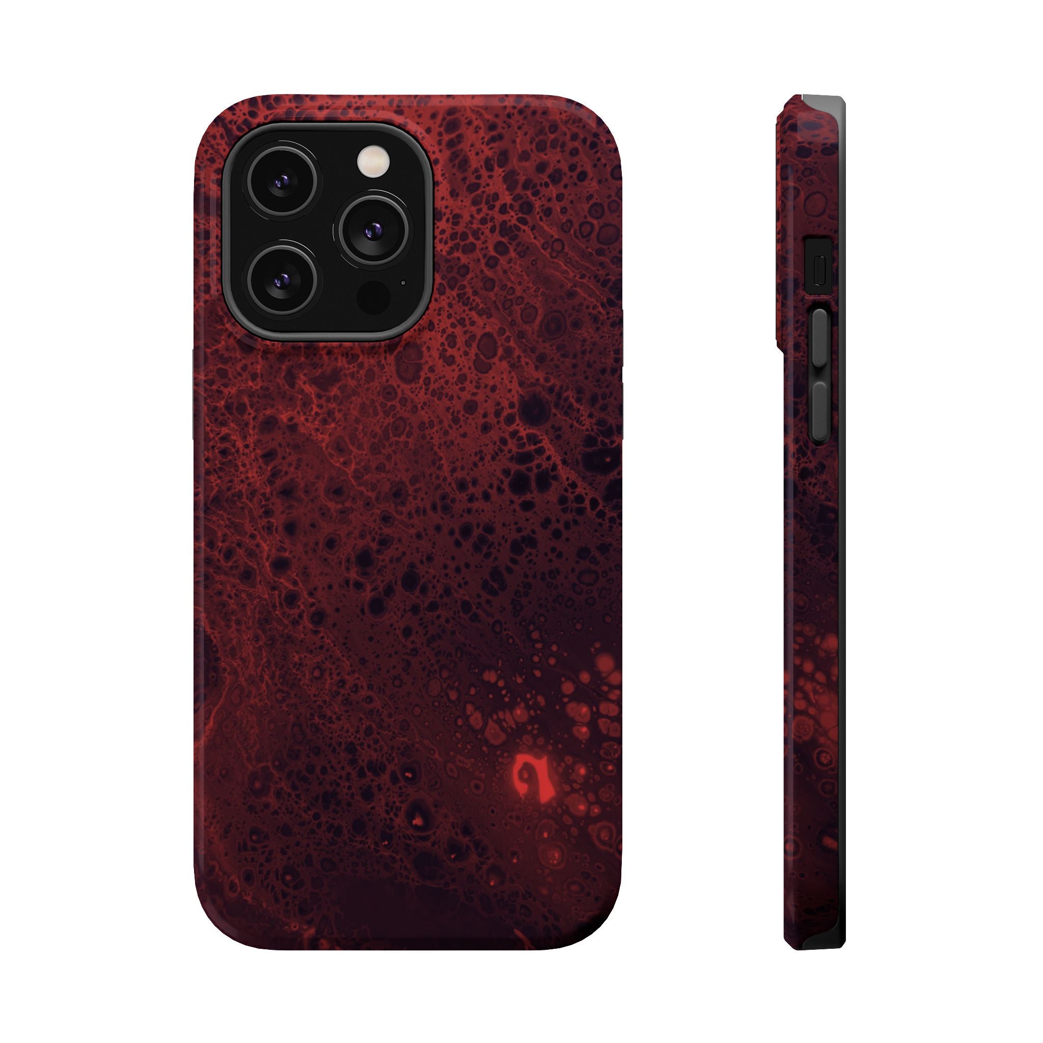 Infernal Burst MagSafe iPhone Case – Abstract Art Design, Shockproof for iPhone 14–17 Pro & Pro Max