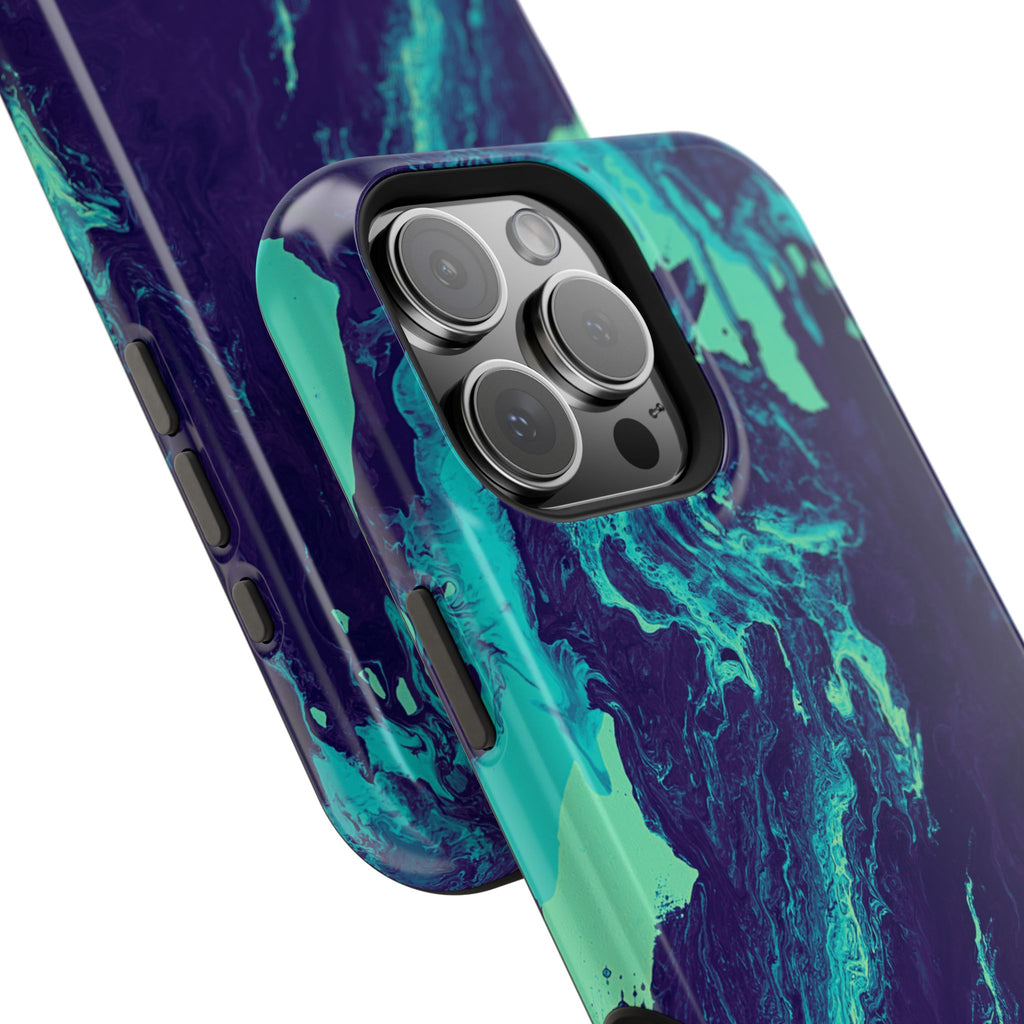 Ocean Collapse X MagSafe iPhone Case – Abstract Art Design, Shockproof for iPhone 14–17 Pro & Pro Max