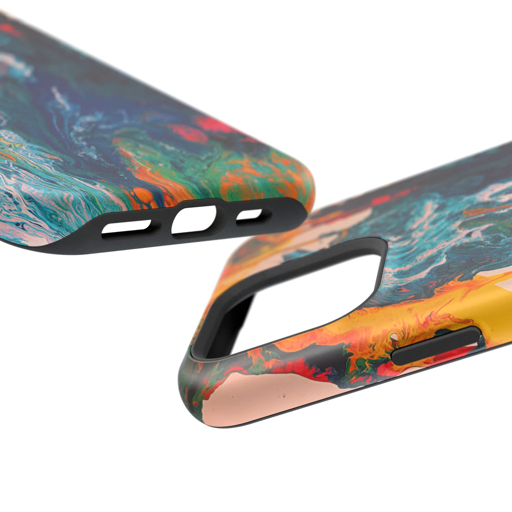 Deepcore Flow X MagSafe iPhone Case – Abstract Art Design, Shockproof for iPhone 14–17 Pro & Pro Max