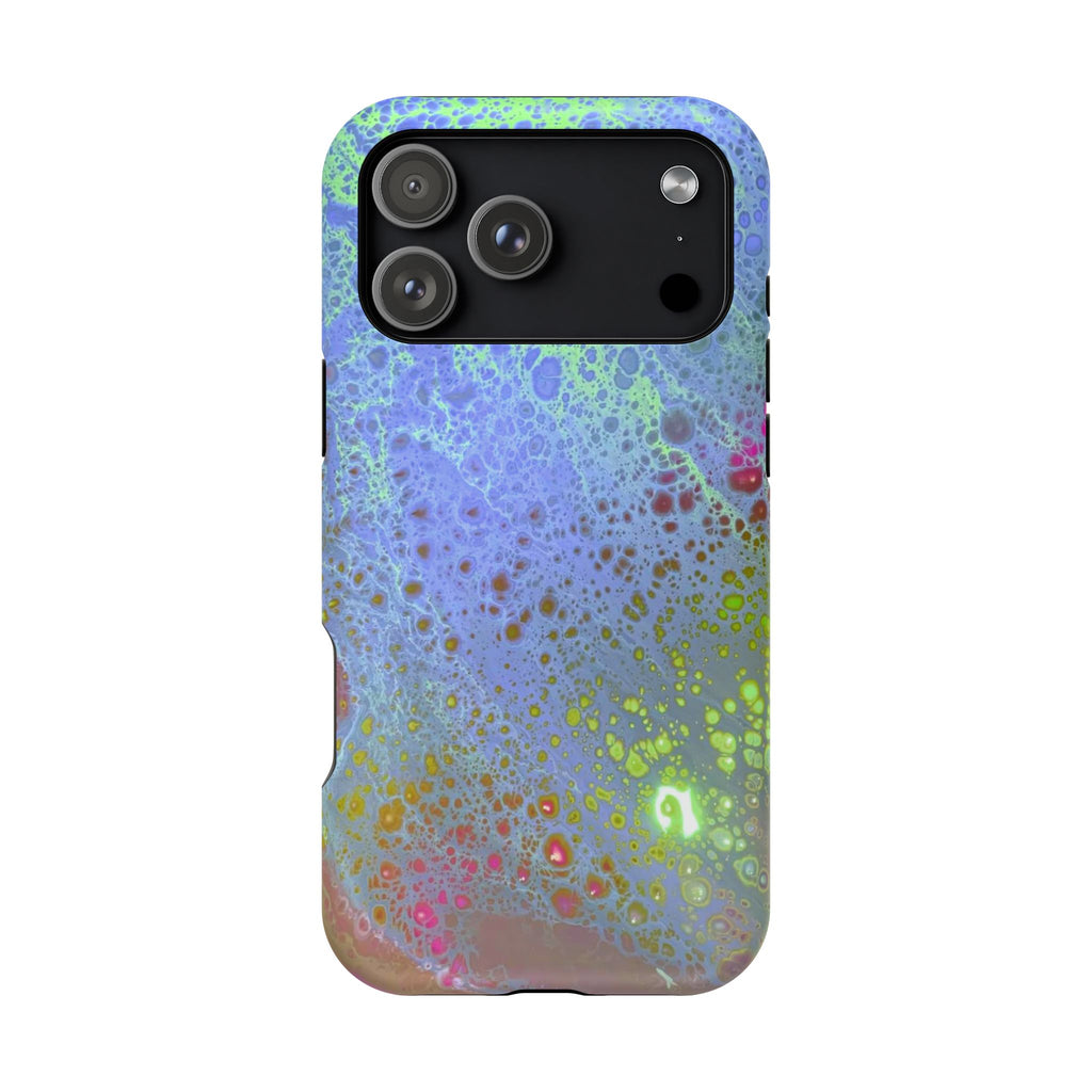 Arctic Pulse MagSafe iPhone Case – Abstract Art Design, Shockproof for iPhone 14–17 Pro & Pro Max