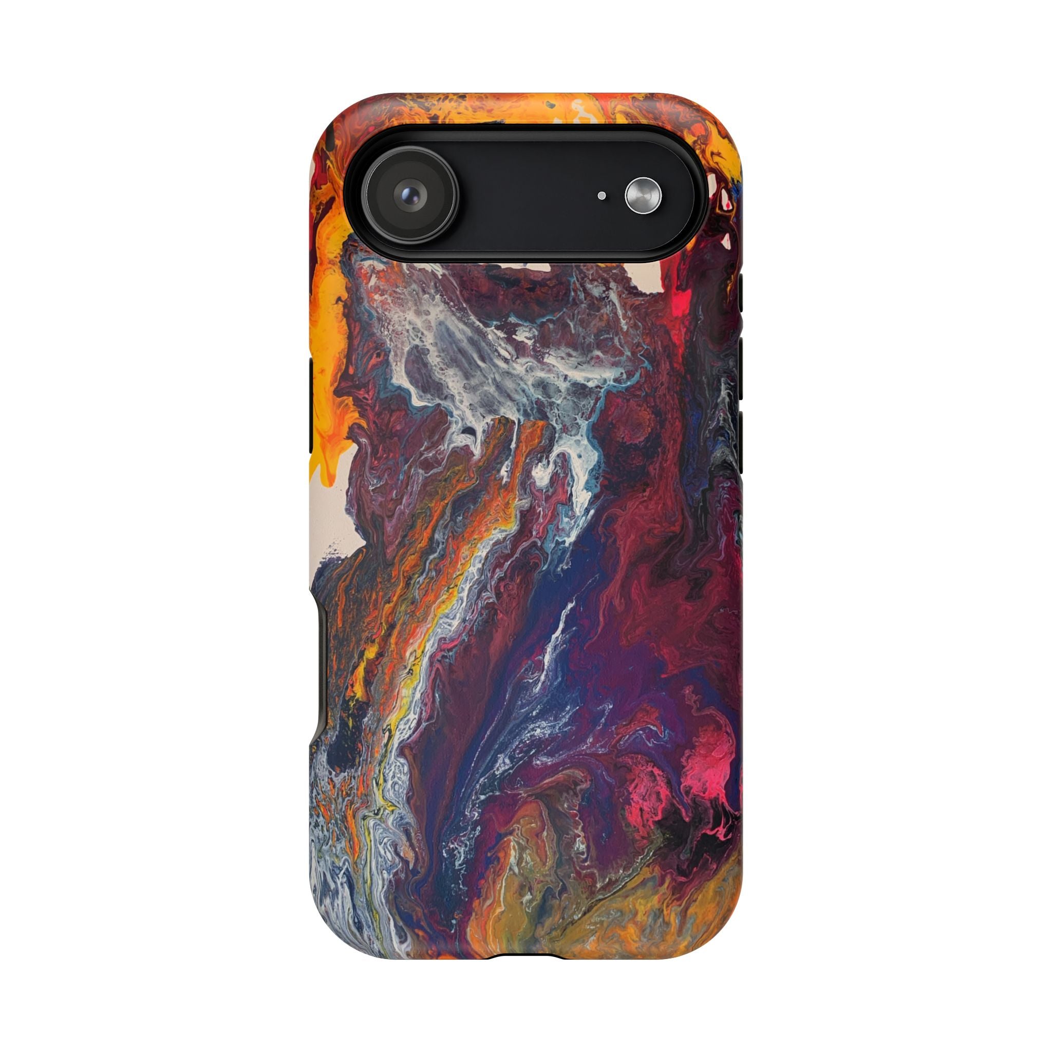 Color Reactor X MagSafe iPhone Case – Abstract Art Design, Shockproof for iPhone 14–17 Pro & Pro Max