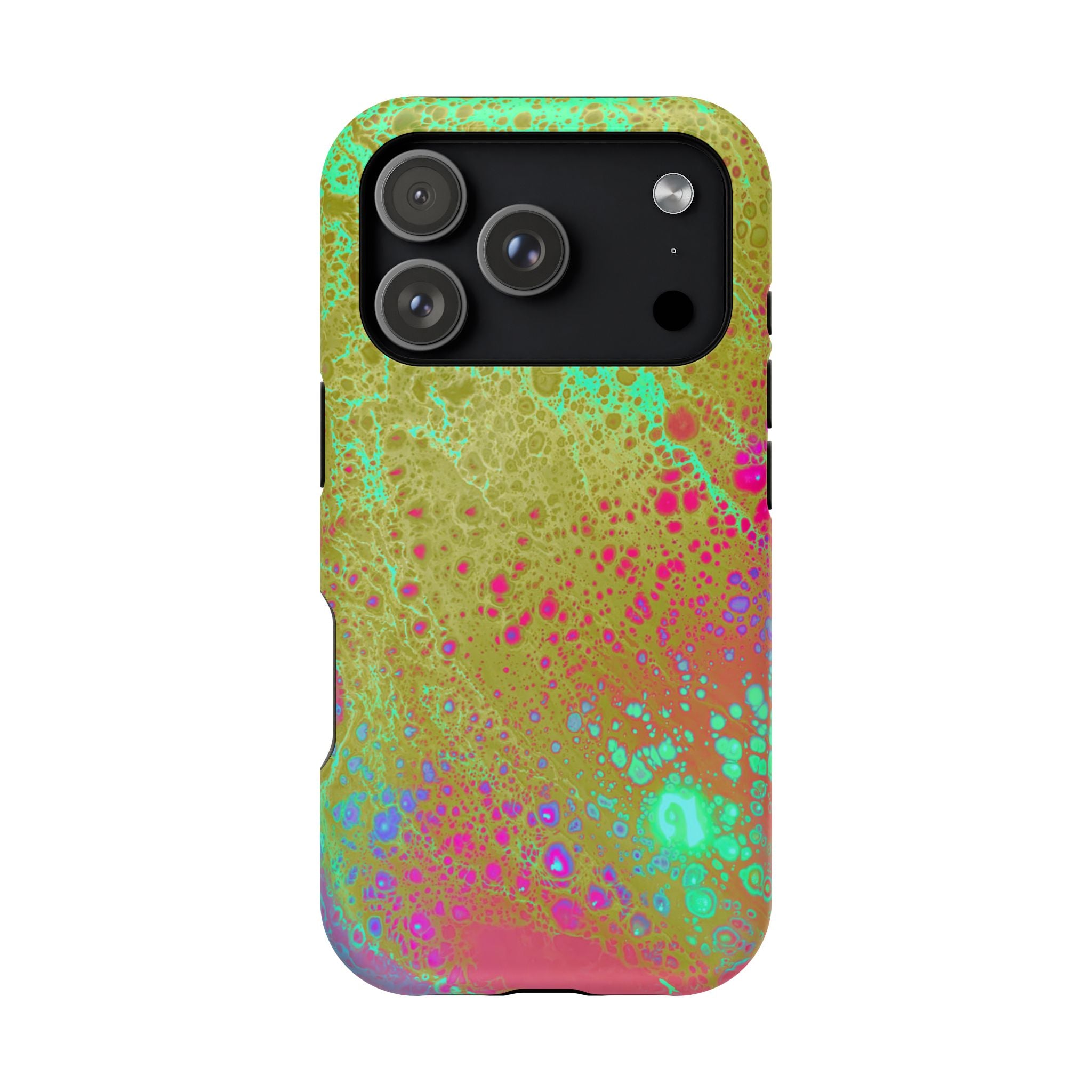 Orbit Pulse MagSafe iPhone Case – Abstract Art Design, Shockproof for iPhone 14–17 Pro & Pro Max