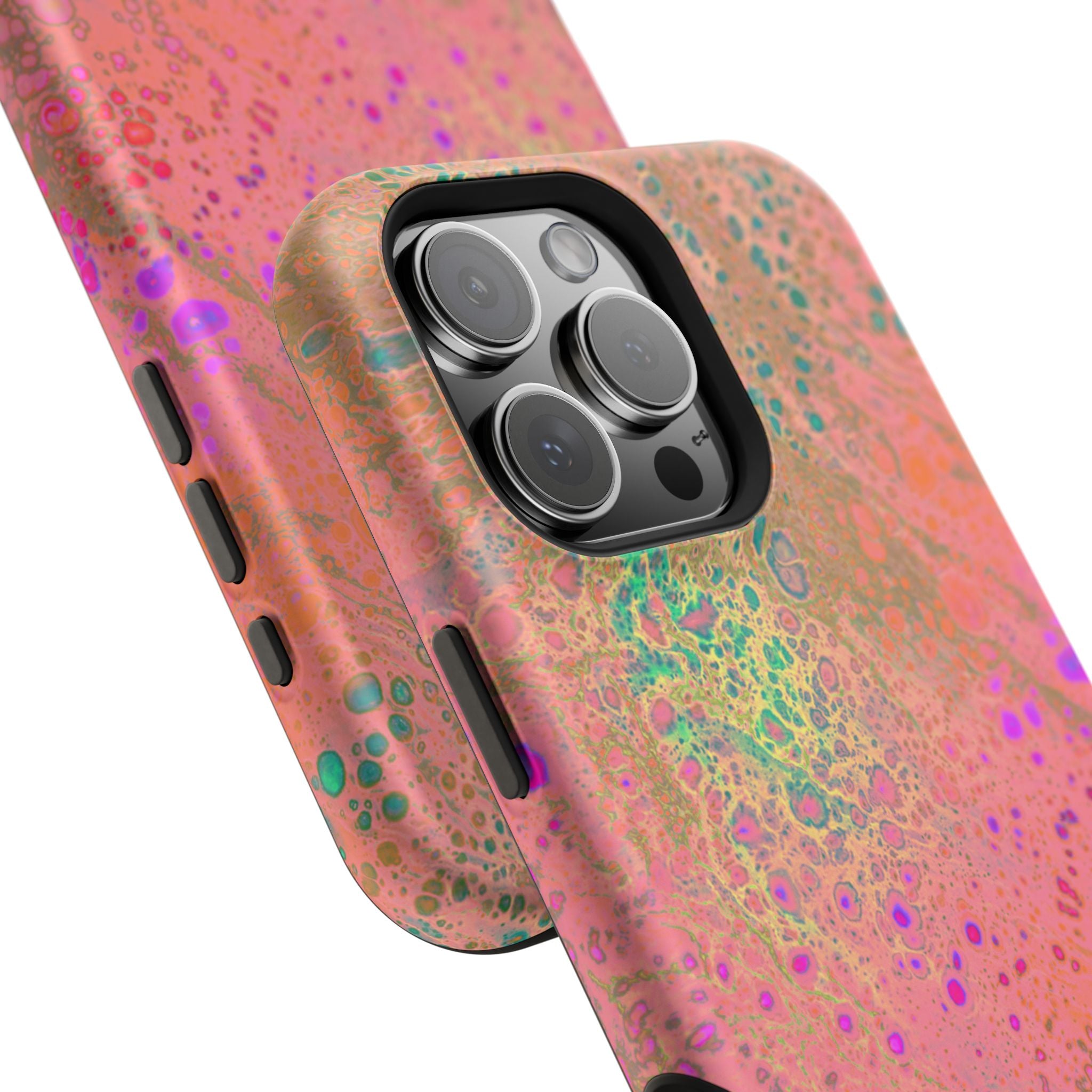 Hypernova Flow MagSafe iPhone Case – Abstract Art Design, Shockproof for iPhone 14–17 Pro & Pro Max