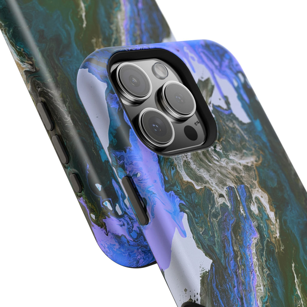 Liquid Depth X MagSafe iPhone Case – Abstract Art Design, Shockproof for iPhone 14–17 Pro & Pro Max