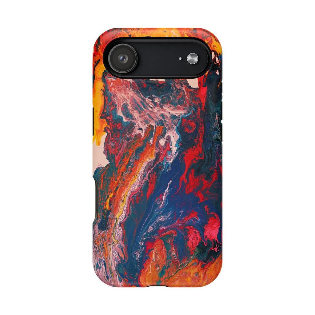 Heatcore X MagSafe iPhone Case – Abstract Art Design, Shockproof for iPhone 14–17 Pro & Pro Max