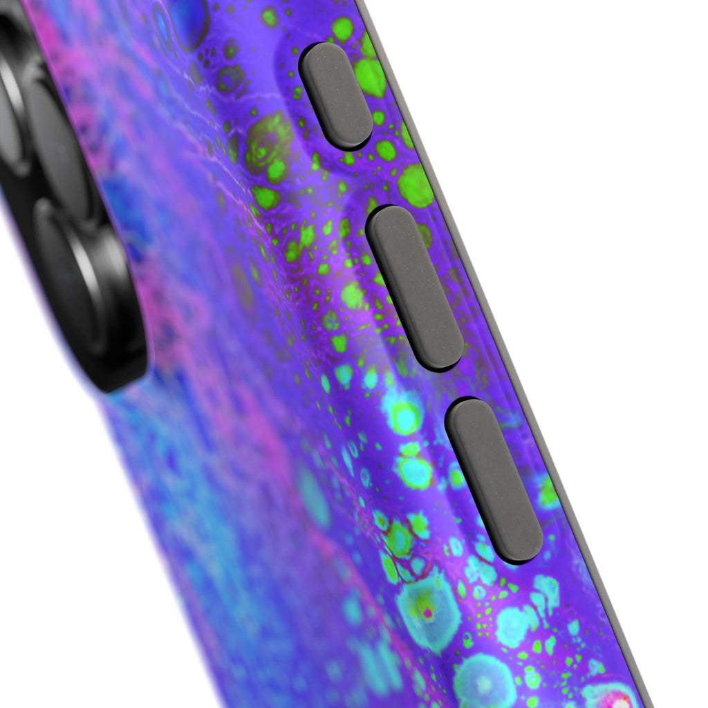 Electric Current MagSafe iPhone Case – Abstract Art Design, Shockproof for iPhone 14–17 Pro & Pro Max