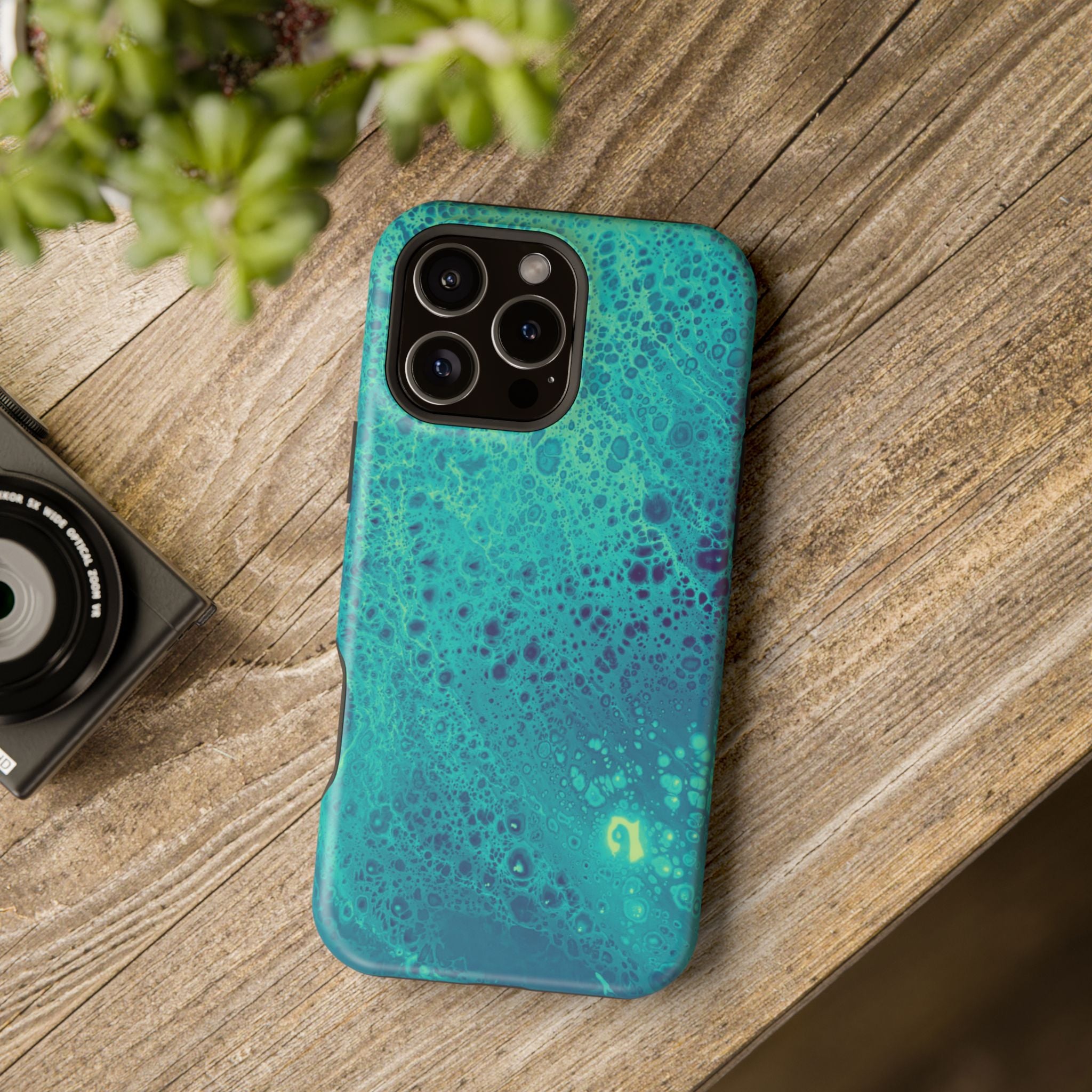 Deepwave Collapse MagSafe iPhone Case – Abstract Art Design, Shockproof for iPhone 14–17 Pro & Pro Max