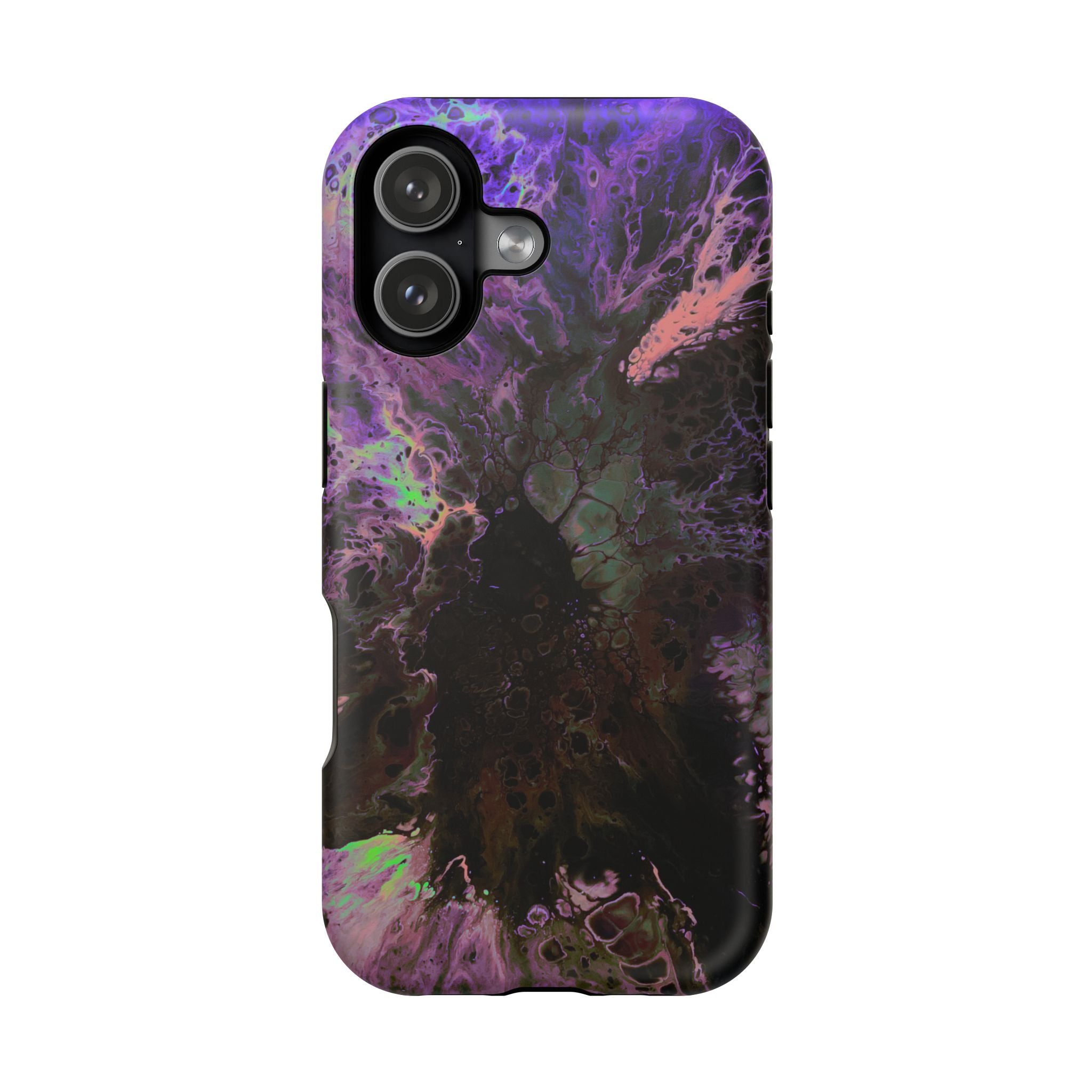 Bloom Reactor MagSafe iPhone Case – Abstract Art Design, Shockproof for iPhone 14–17 Pro & Pro Max