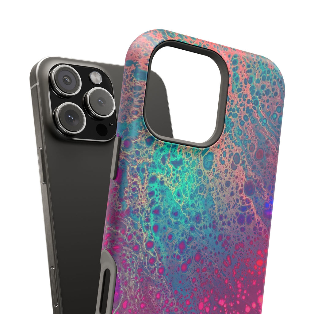 Arctic Eclipse MagSafe iPhone Case – Abstract Art Design, Shockproof for iPhone 14–17 Pro & Pro Max