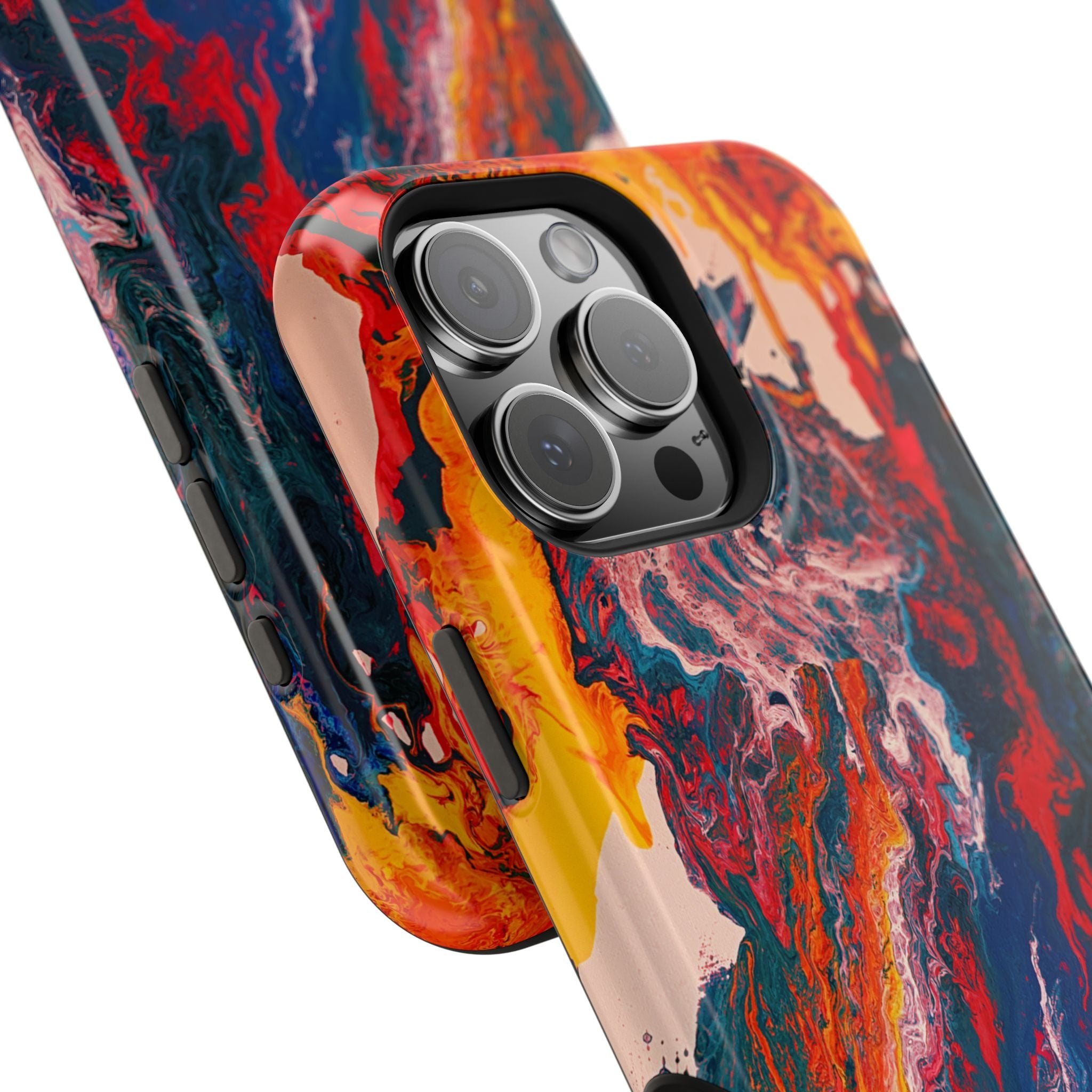 Heatcore X MagSafe iPhone Case – Abstract Art Design, Shockproof for iPhone 14–17 Pro & Pro Max