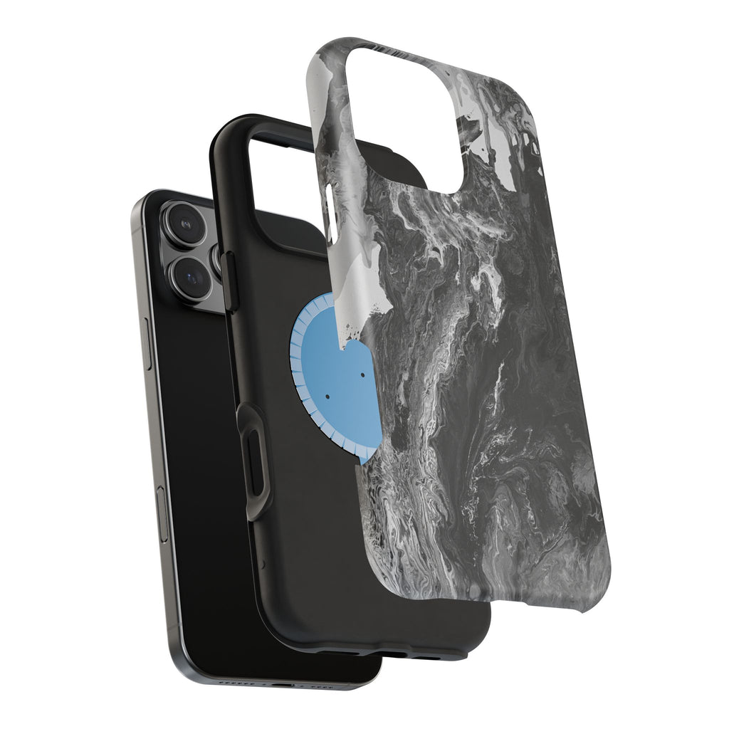 Noir Core X MagSafe iPhone Case – Abstract Art Design, Shockproof for iPhone 14–17 Pro & Pro Max
