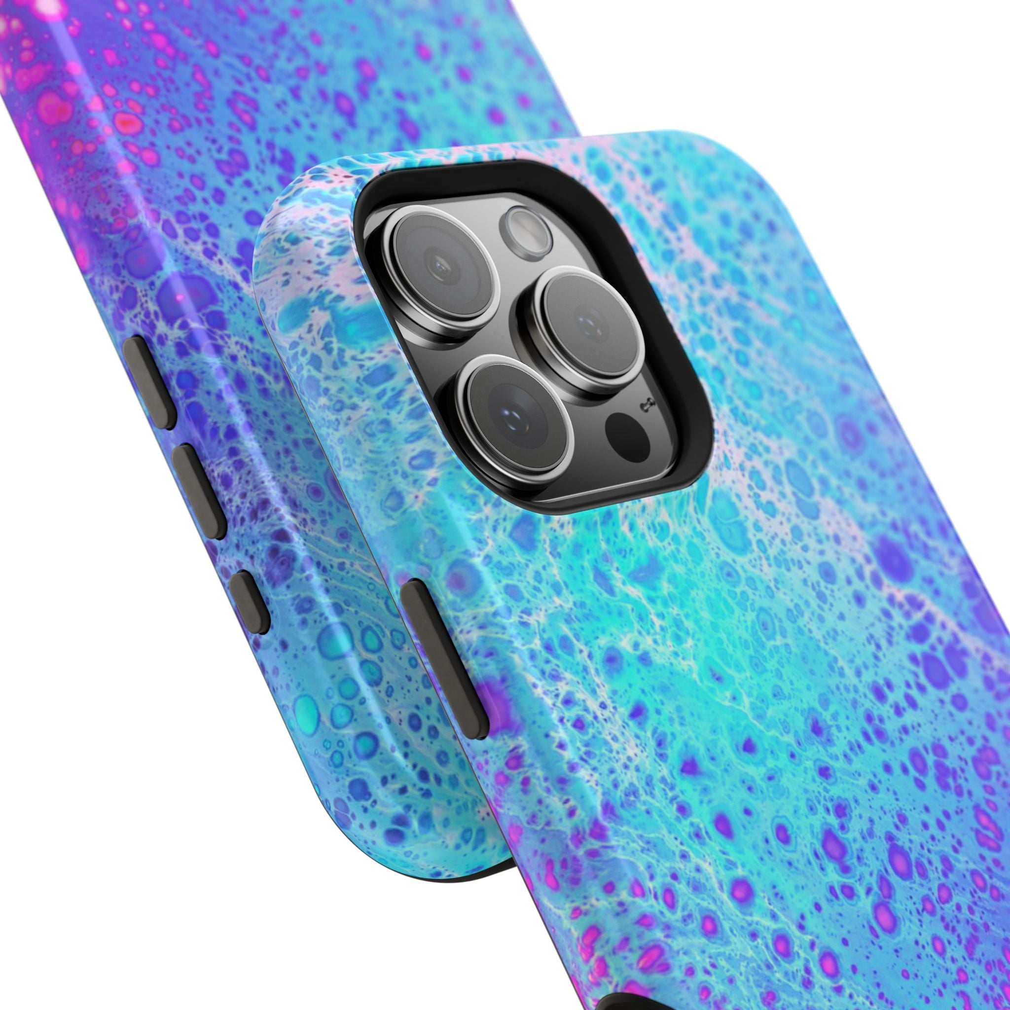 Polar Surge MagSafe iPhone Case – Abstract Art Design, Shockproof for iPhone 14–17 Pro & Pro Max