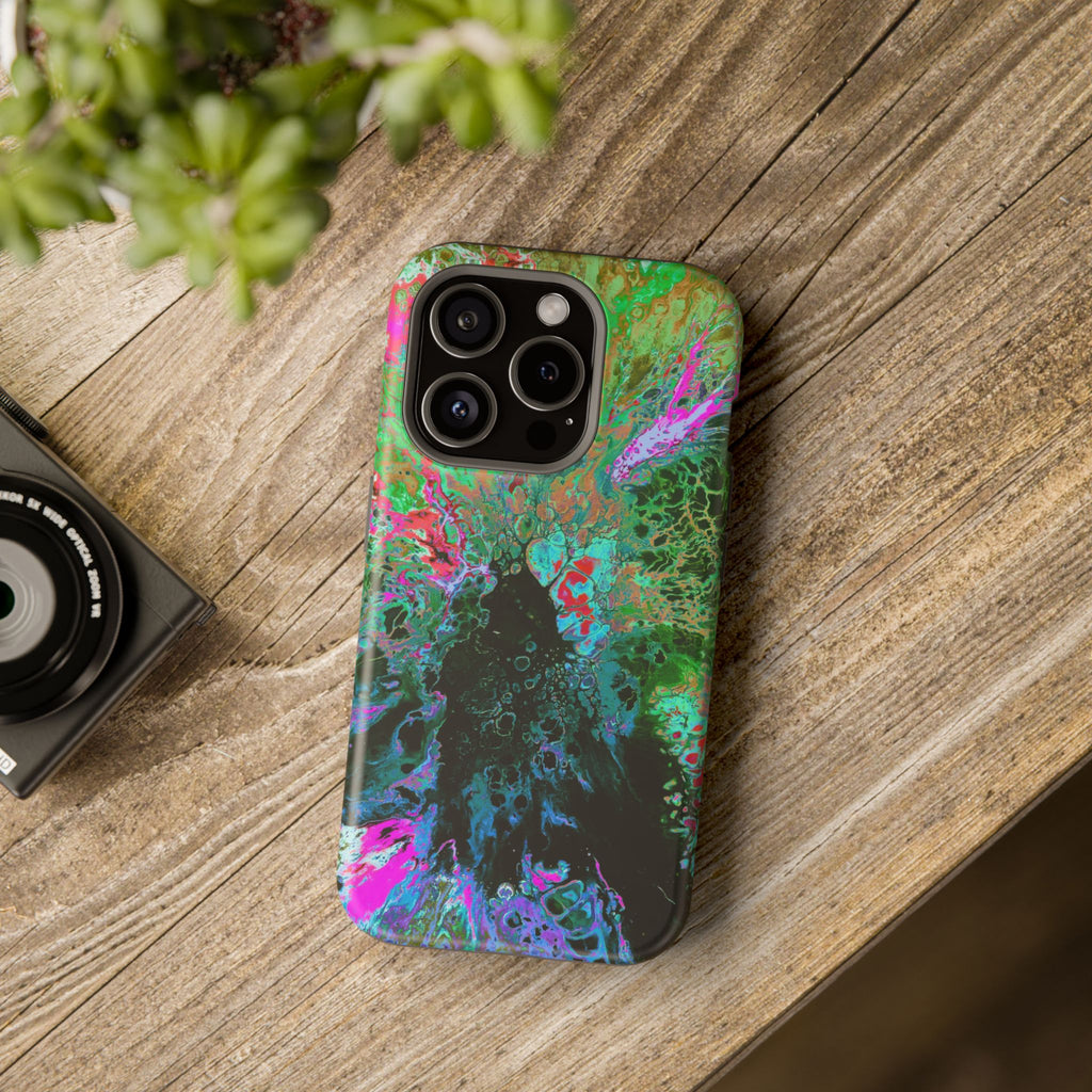 Spectrum MagSafe iPhone Case – Abstract Art Design, Shockproof for iPhone 14–17 Pro & Pro Max