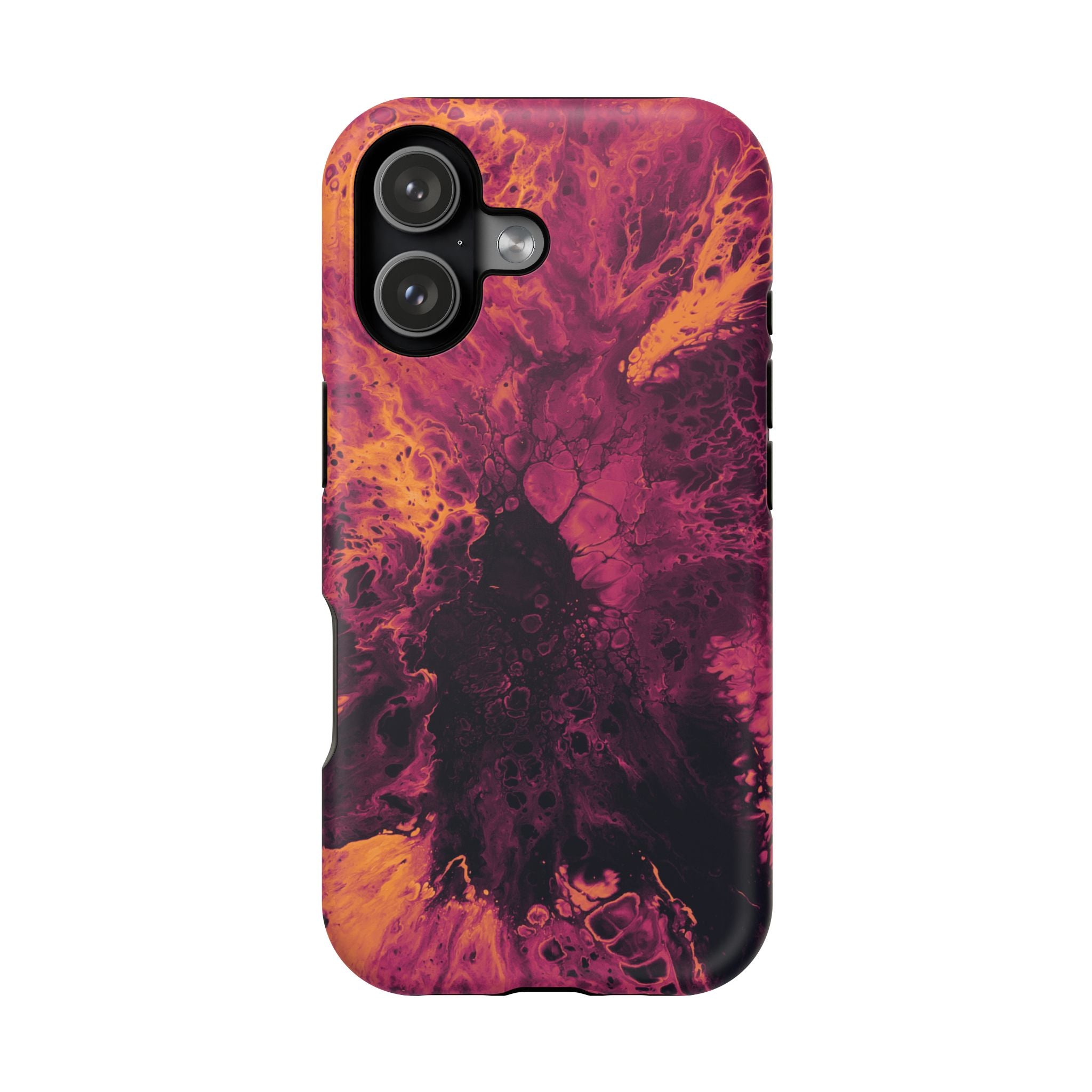 Dark Bloom X MagSafe iPhone Case – Abstract Art Design, Shockproof for iPhone 14–17 Pro & Pro Max