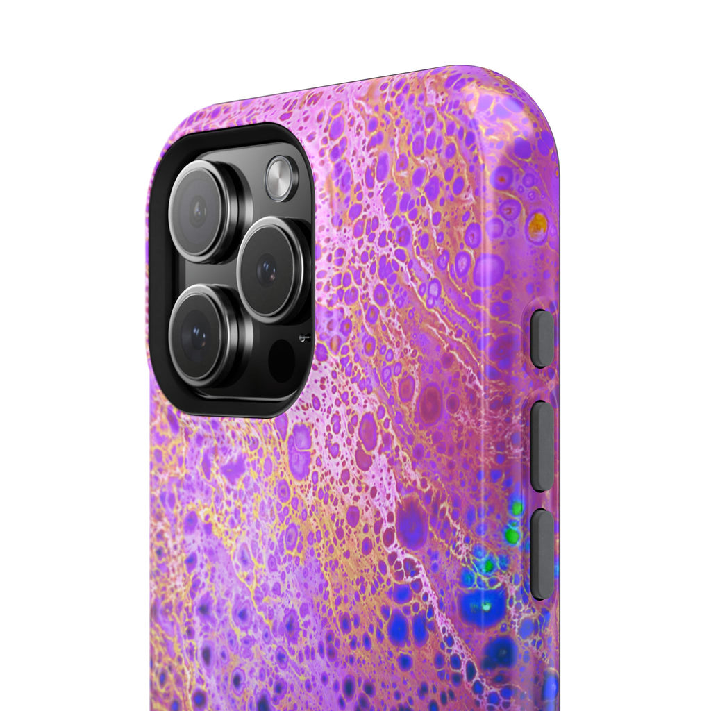 Cosmic Pulse MagSafe iPhone Case – Abstract Art Design, Shockproof for iPhone 14–17 Pro & Pro Max