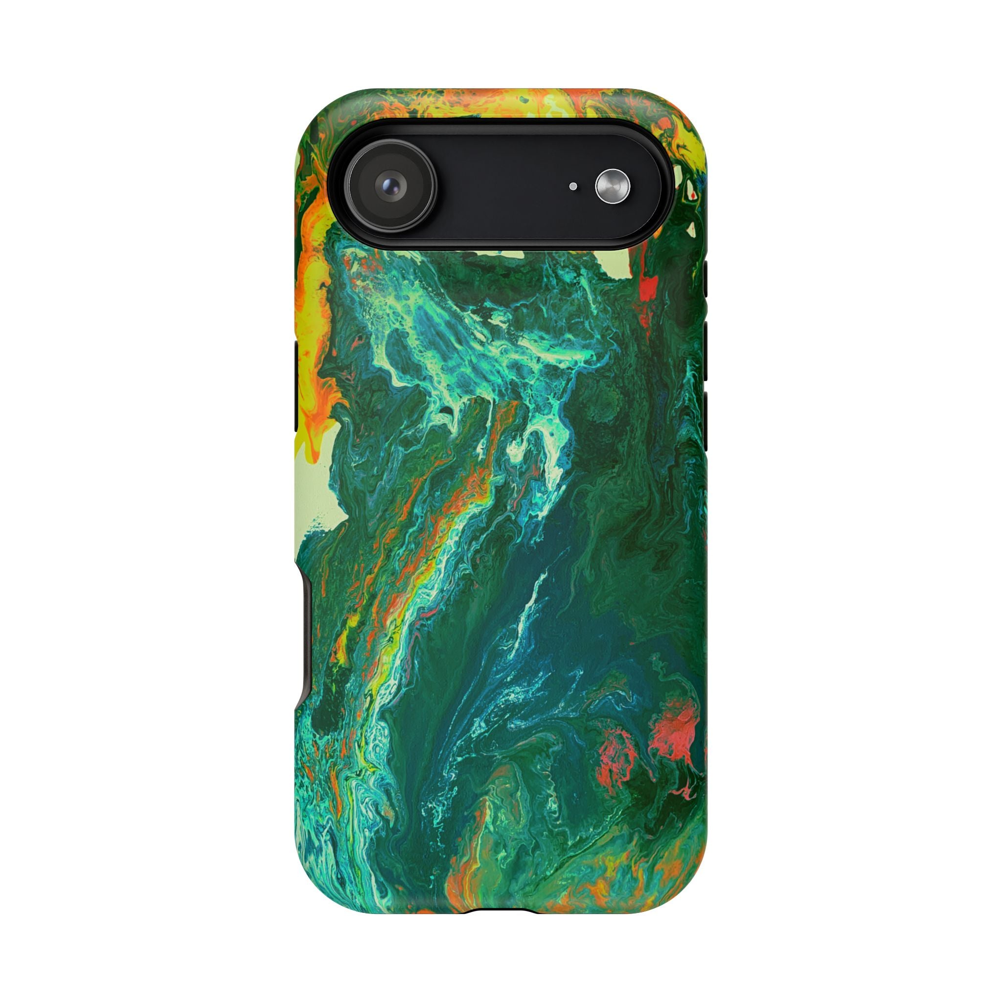 Radioactive Core X MagSafe iPhone Case – Abstract Art Design, Shockproof for iPhone 14–17 Pro & Pro Max
