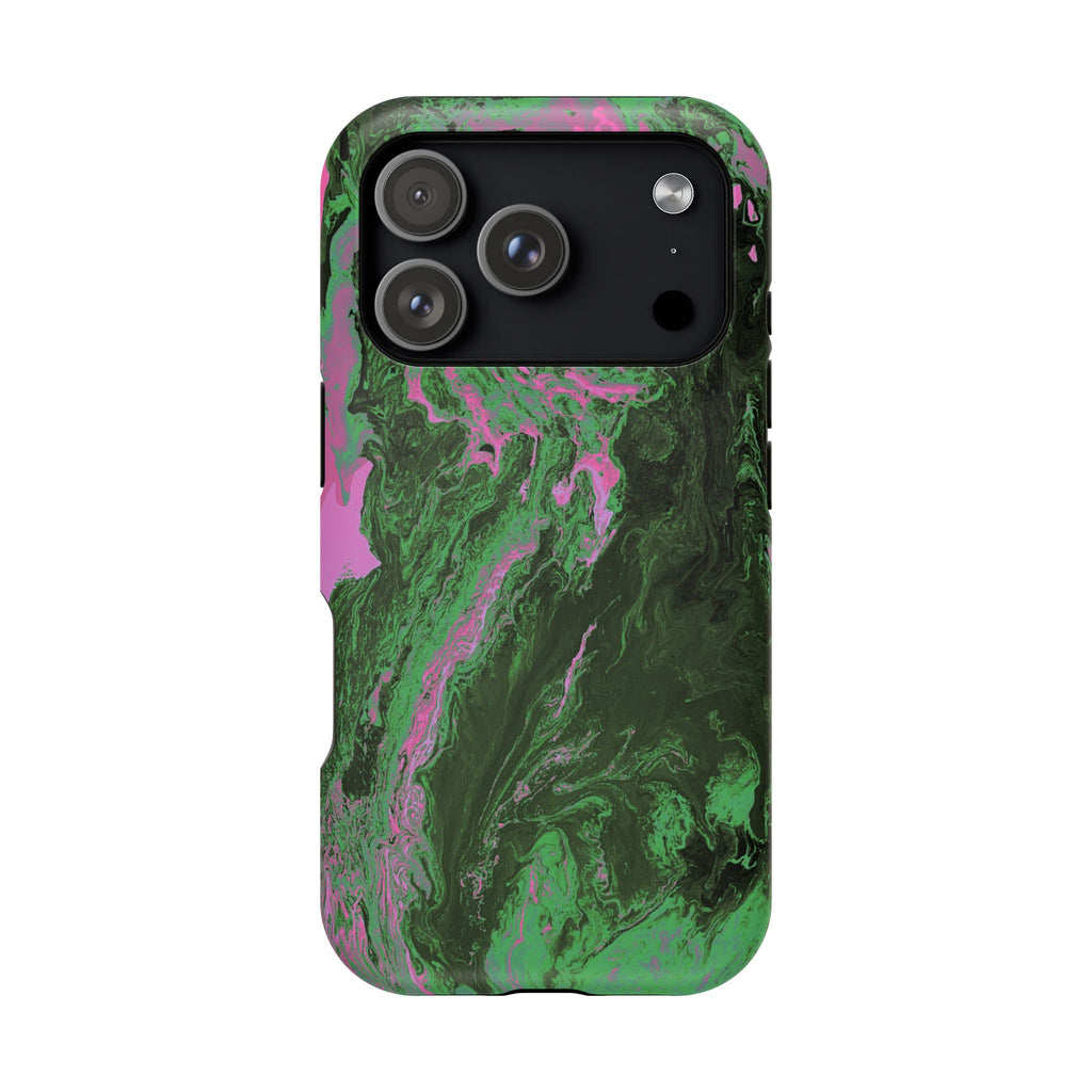 Oblivion Flow X MagSafe iPhone Case – Abstract Art Design, Shockproof for iPhone 14–17 Pro & Pro Max