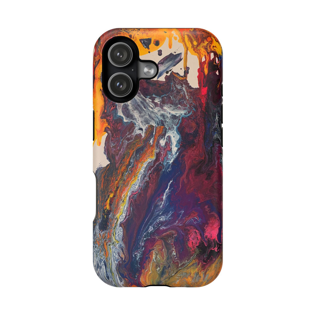 Color Reactor X MagSafe iPhone Case – Abstract Art Design, Shockproof for iPhone 14–17 Pro & Pro Max