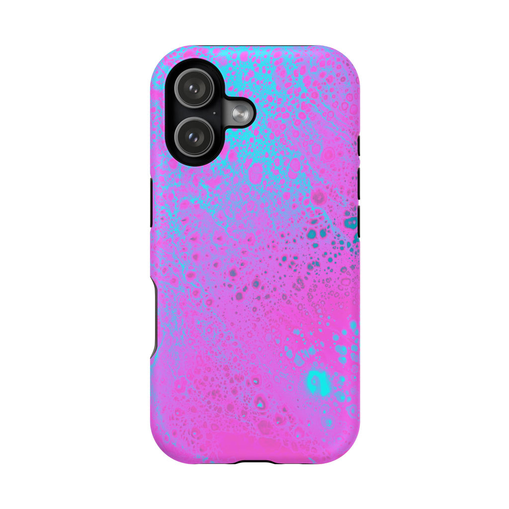 Neon Petal MagSafe iPhone Case – Abstract Art Design, Shockproof for iPhone 14–17 Pro & Pro Max