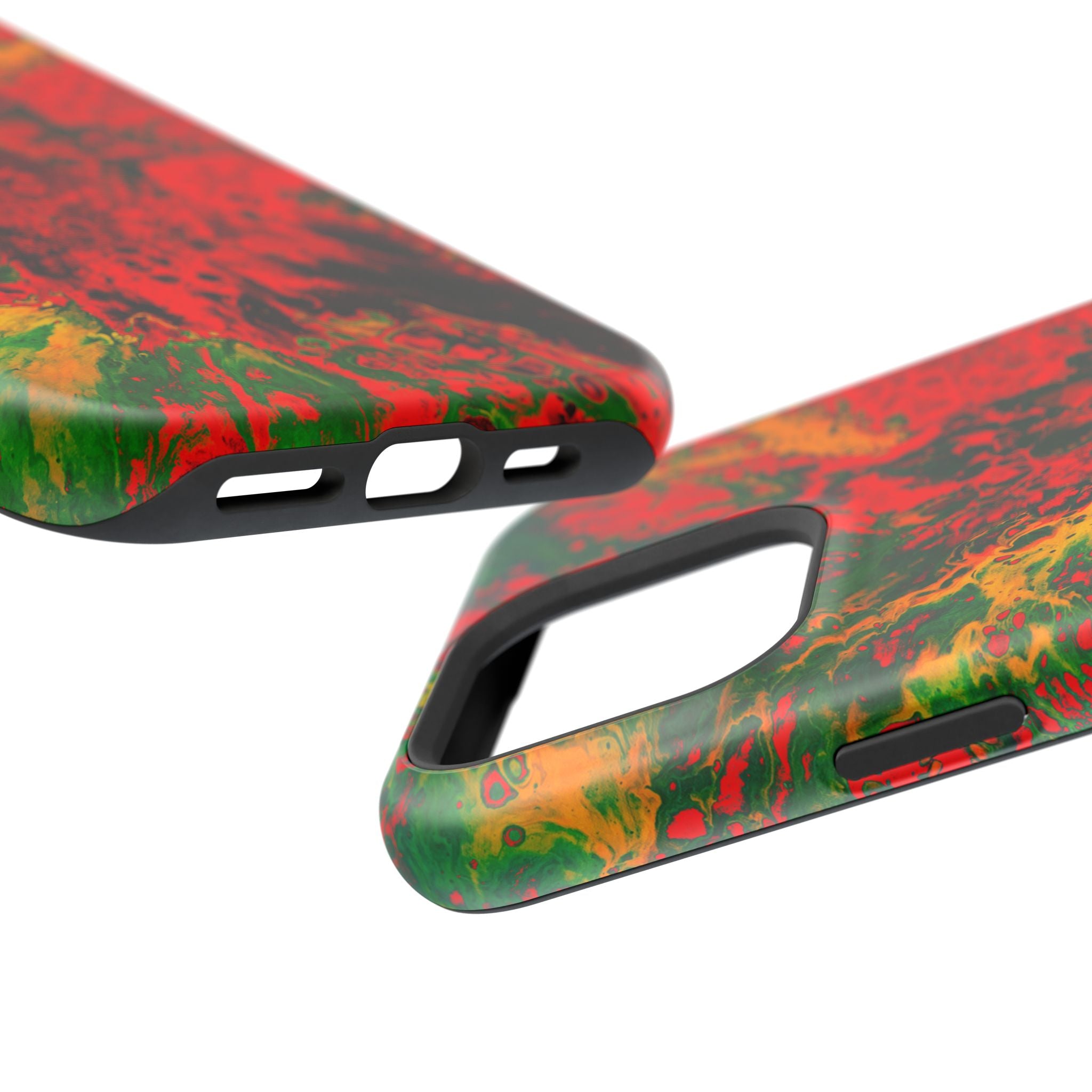Core Meltdown MagSafe iPhone Case – Abstract Art Design, Shockproof for iPhone 14–17 Pro & Pro Max