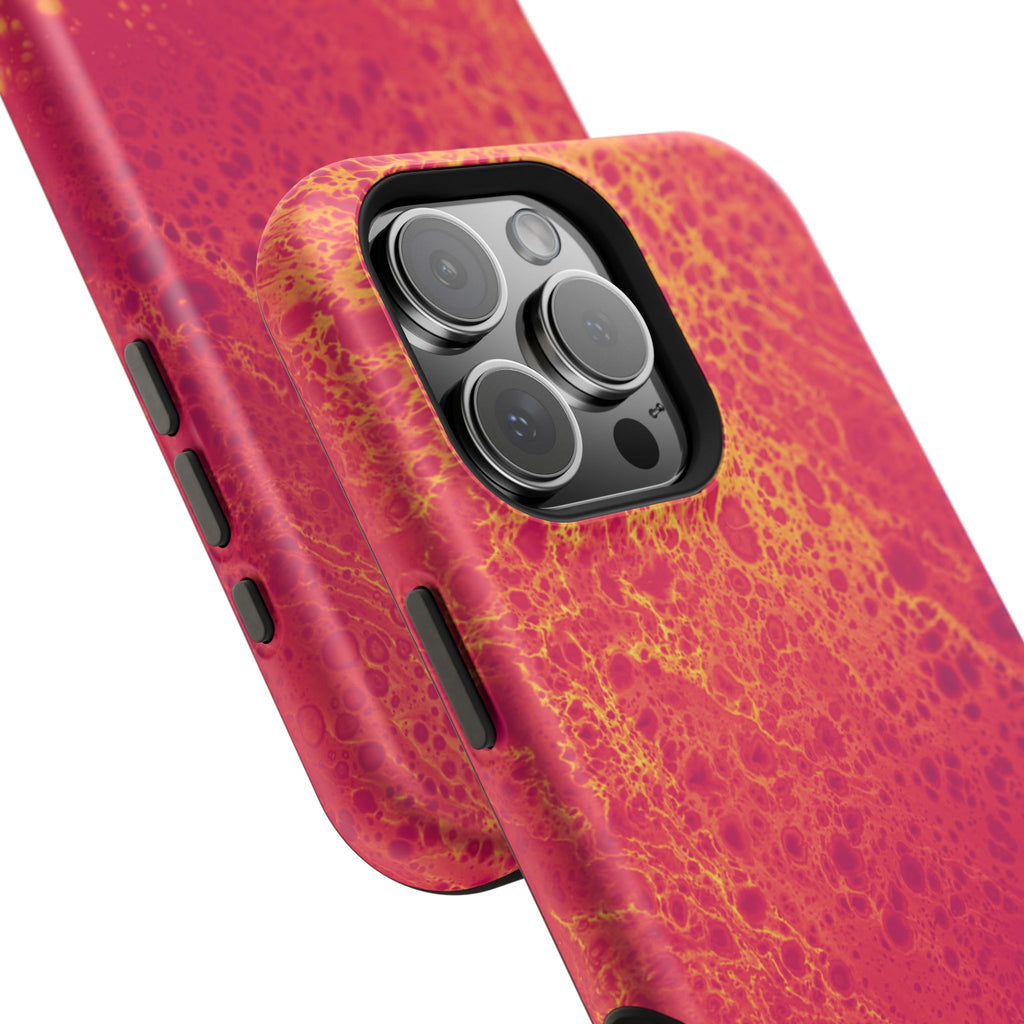 Solar Bloom MagSafe iPhone Case – Abstract Art Design, Shockproof for iPhone 14–17 Pro & Pro Max