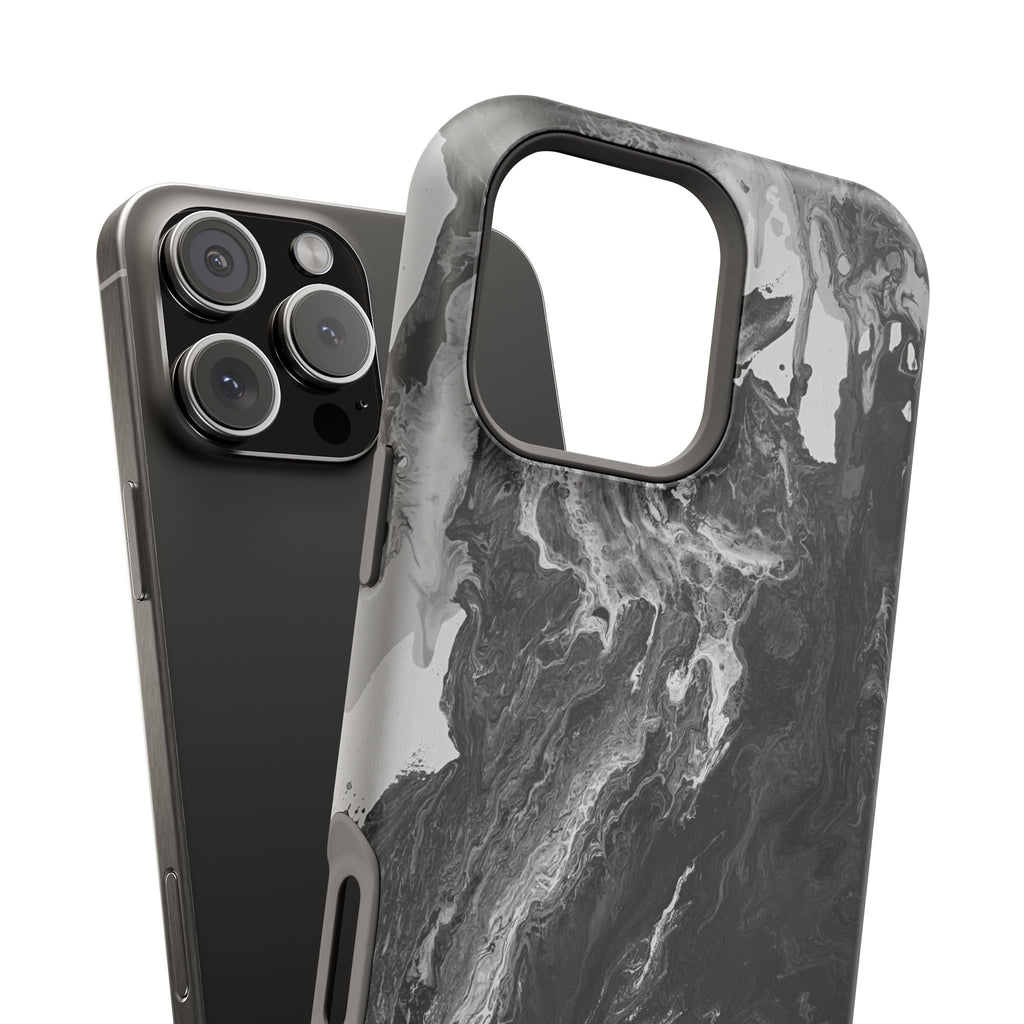 Noir Core X MagSafe iPhone Case – Abstract Art Design, Shockproof for iPhone 14–17 Pro & Pro Max