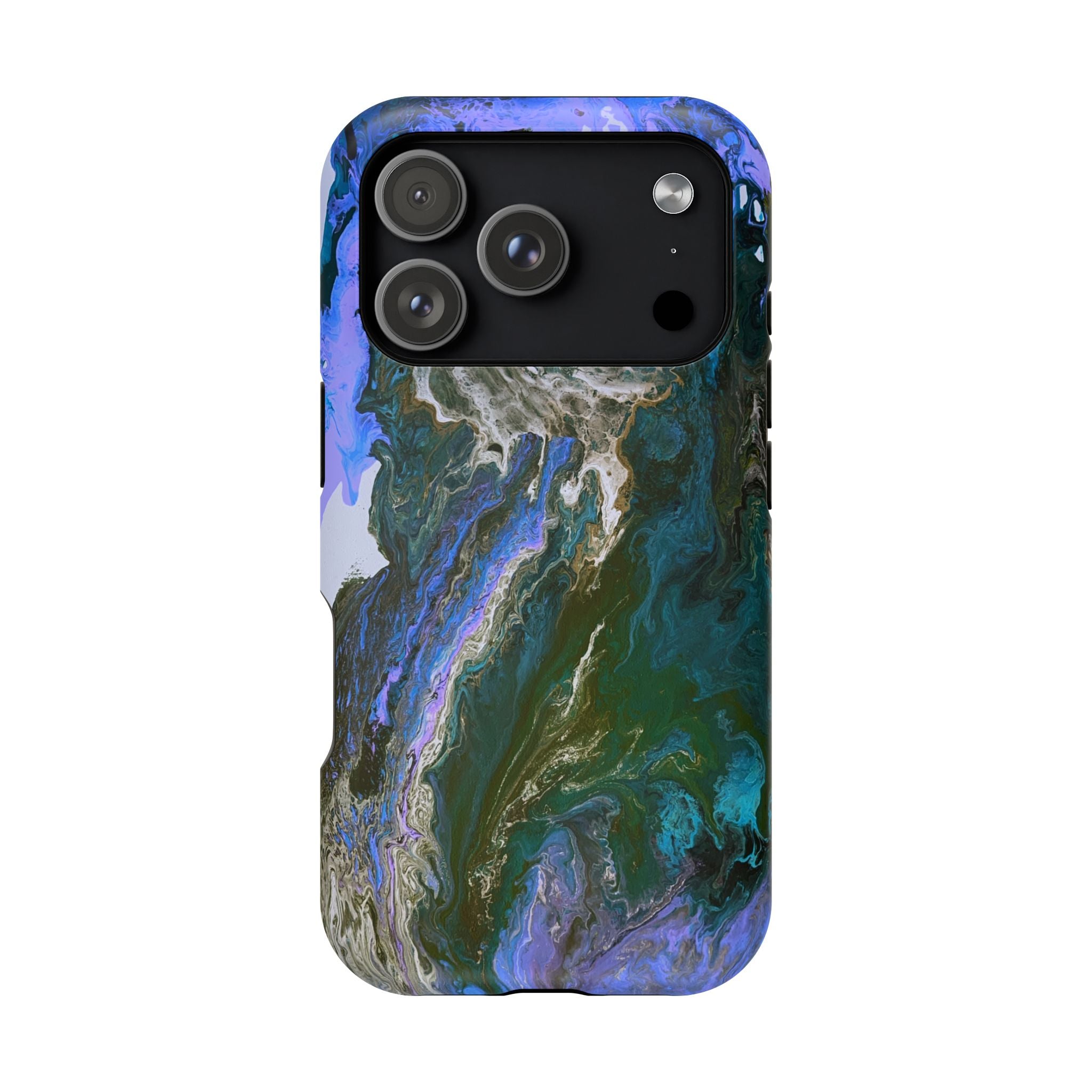 Liquid Depth X MagSafe iPhone Case – Abstract Art Design, Shockproof for iPhone 14–17 Pro & Pro Max