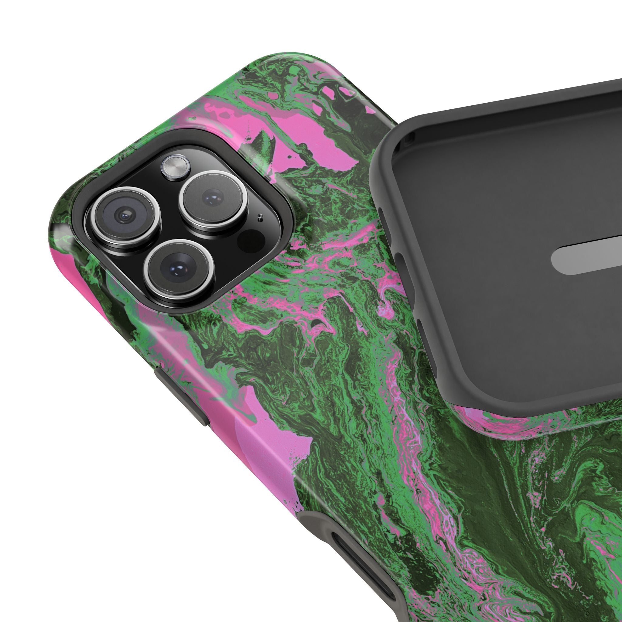 Oblivion Flow X MagSafe iPhone Case – Abstract Art Design, Shockproof for iPhone 14–17 Pro & Pro Max