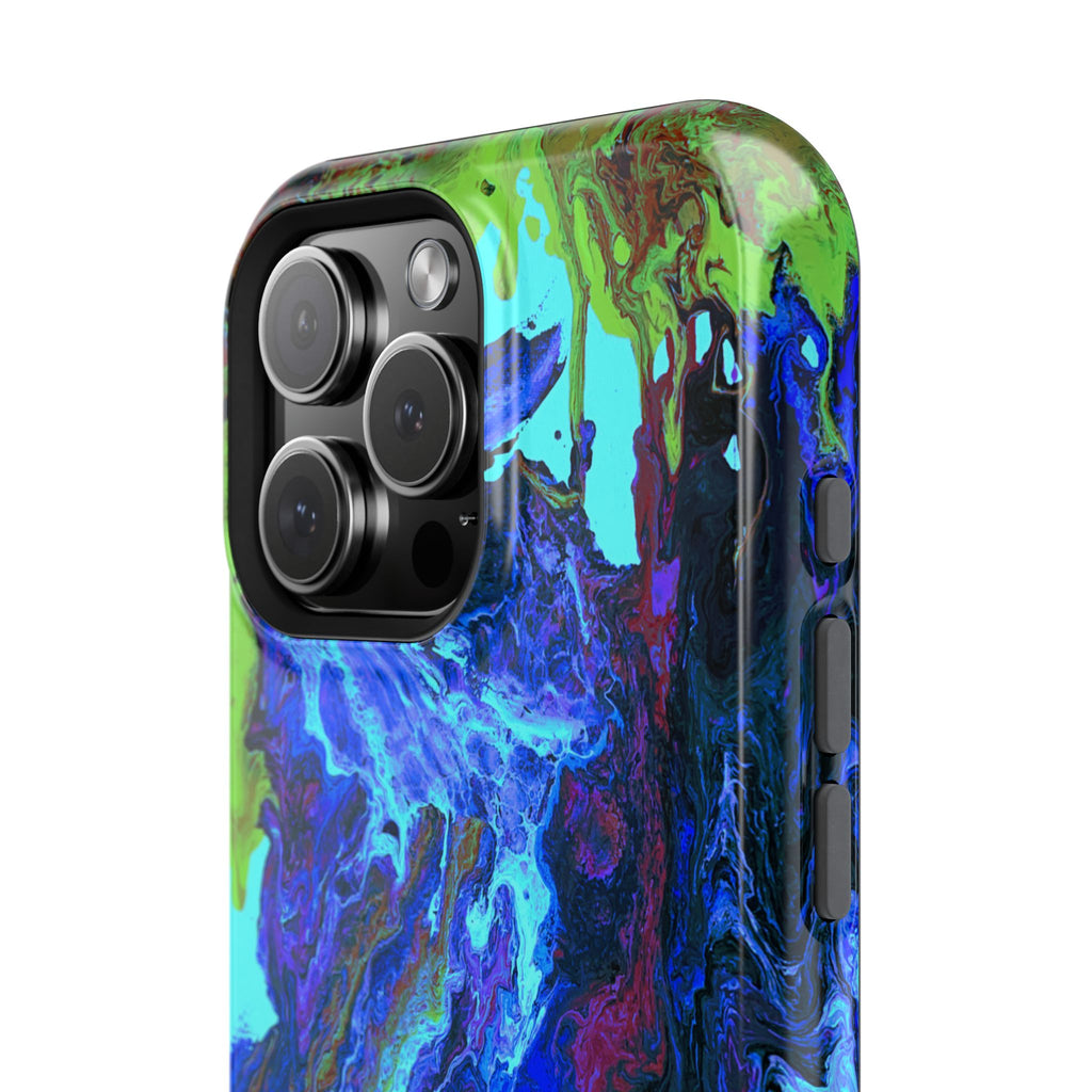 Glacial Core X MagSafe iPhone Case – Abstract Art Design, Shockproof for iPhone 14–17 Pro & Pro Max