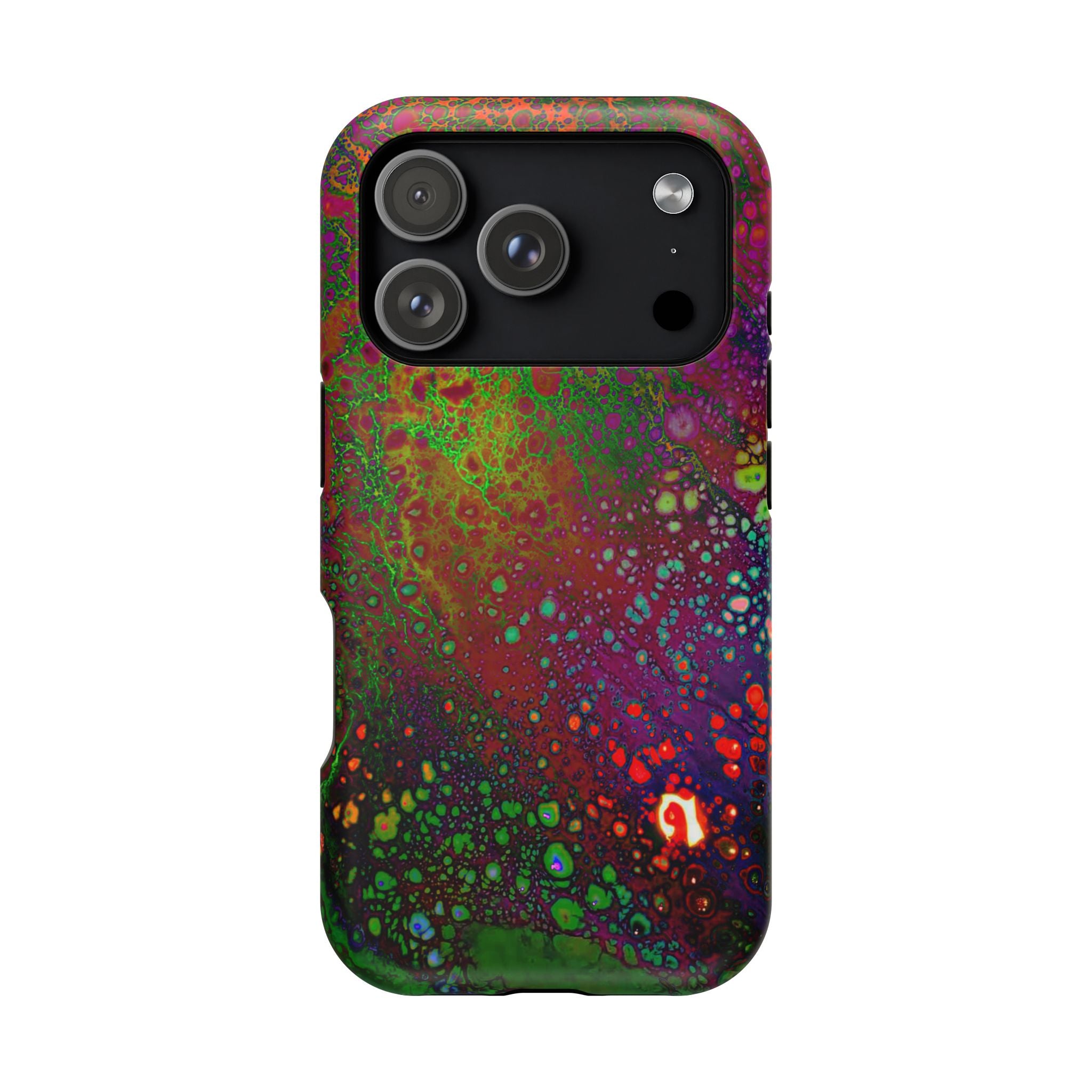 Dark Biolume MagSafe iPhone Case – Abstract Art Design, Shockproof for iPhone 14–17 Pro & Pro Max