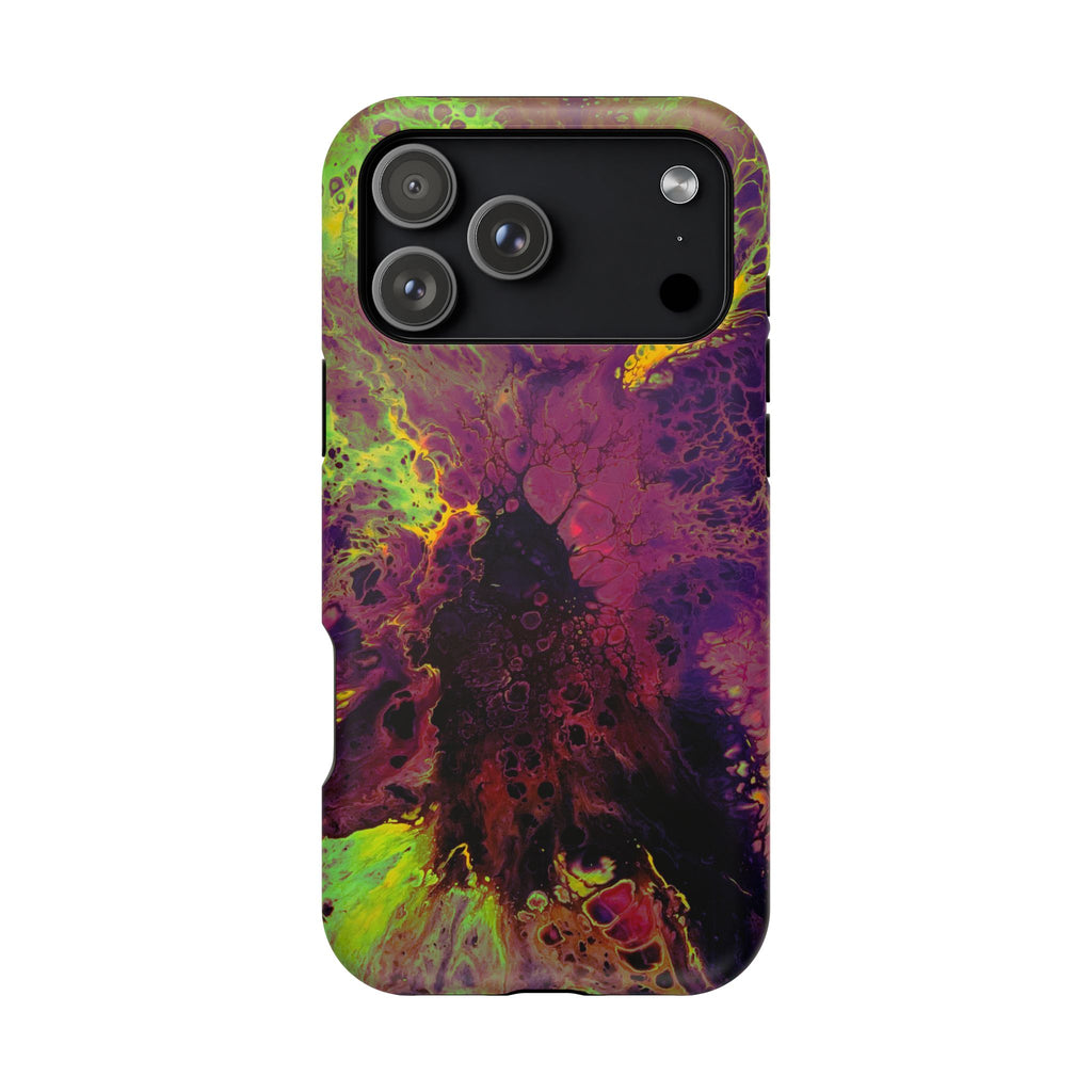Venom Flow MagSafe iPhone Case – Abstract Art Design, Shockproof for iPhone 14–17 Pro & Pro Max