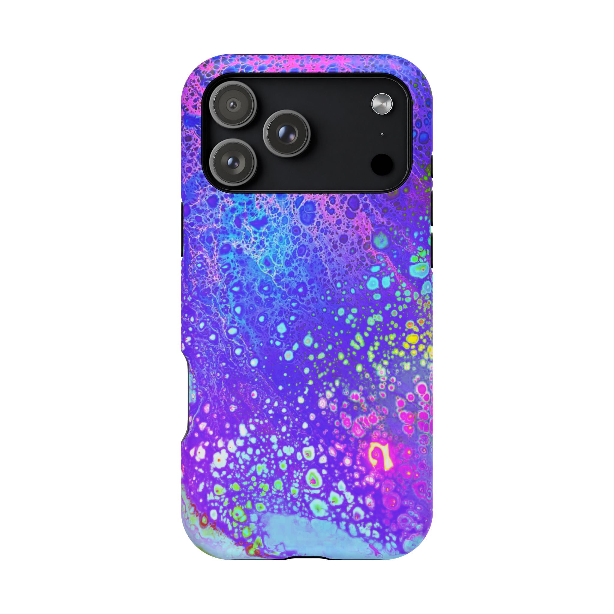 Electric Current MagSafe iPhone Case – Abstract Art Design, Shockproof for iPhone 14–17 Pro & Pro Max
