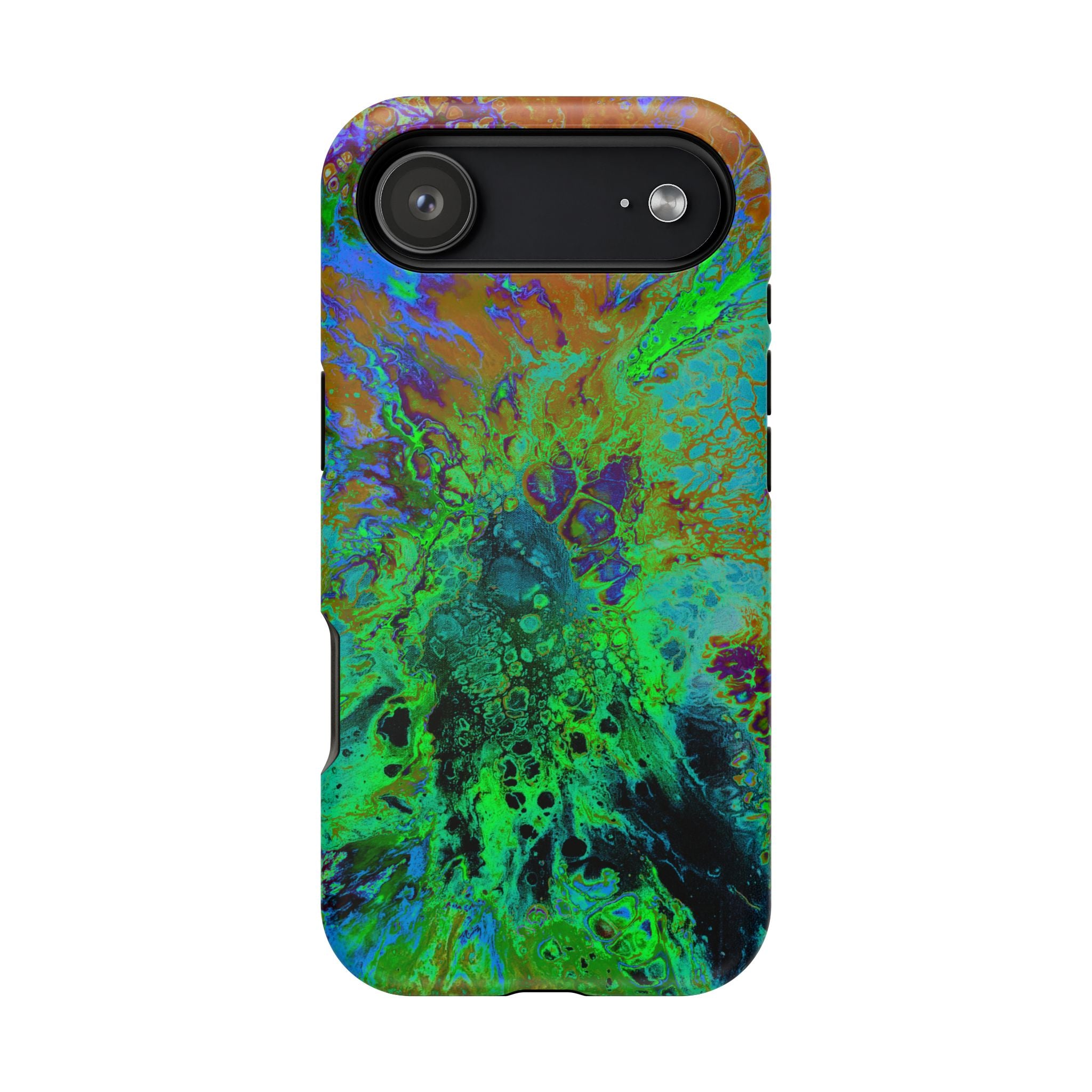 Nova Collapse MagSafe iPhone Case – Abstract Art Design, Shockproof for iPhone 14–17 Pro & Pro Max