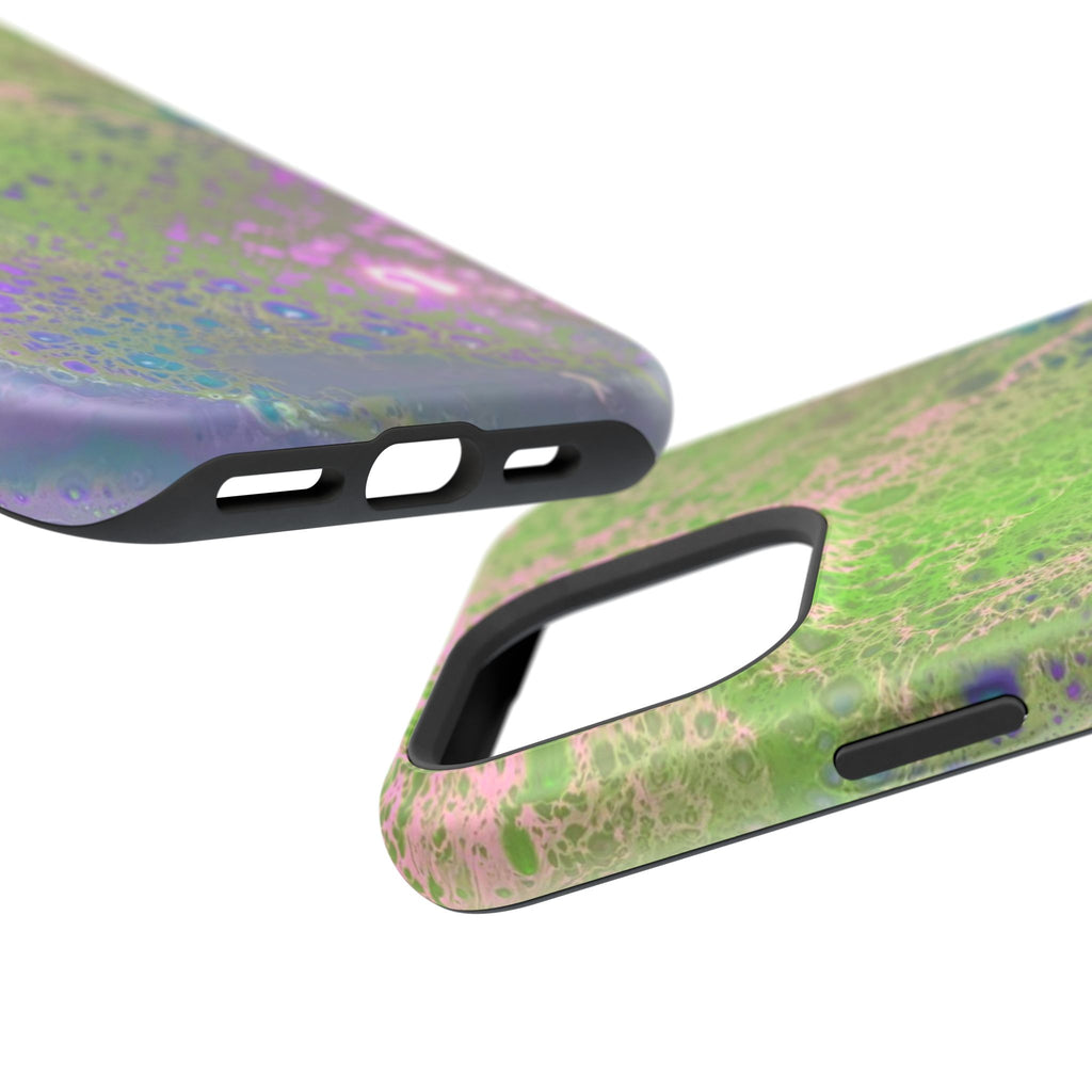 Galaxy Surge MagSafe iPhone Case – Abstract Art Design, Shockproof for iPhone 14–17 Pro & Pro Max