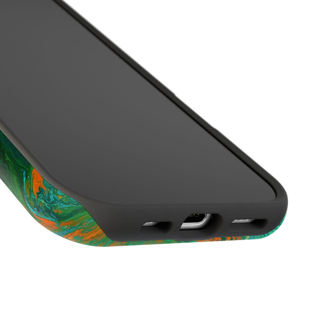 Radioactive Core X MagSafe iPhone Case – Abstract Art Design, Shockproof for iPhone 14–17 Pro & Pro Max