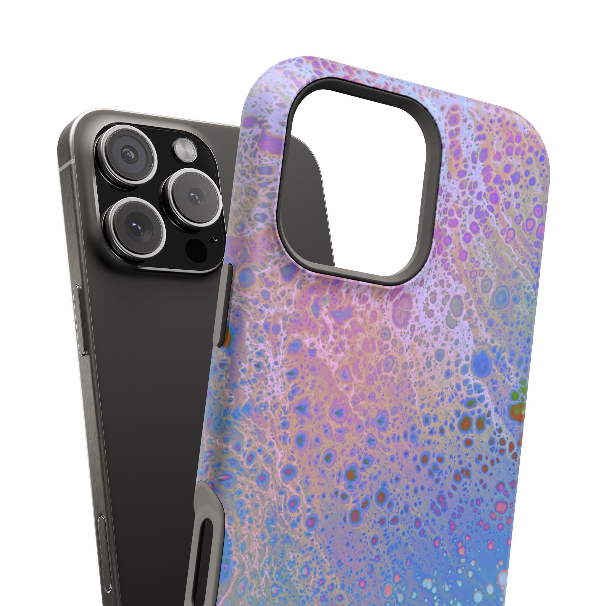 Frozen Vein MagSafe iPhone Case – Abstract Art Design, Shockproof for iPhone 14–17 Pro & Pro Max
