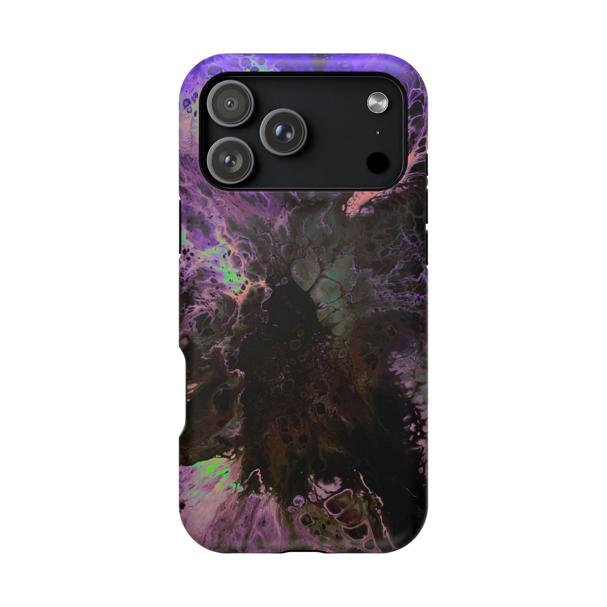 Bloom Reactor MagSafe iPhone Case – Abstract Art Design, Shockproof for iPhone 14–17 Pro & Pro Max