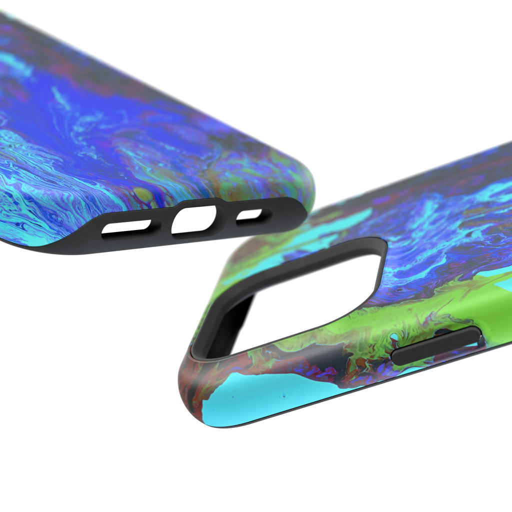 Glacial Core X MagSafe iPhone Case – Abstract Art Design, Shockproof for iPhone 14–17 Pro & Pro Max