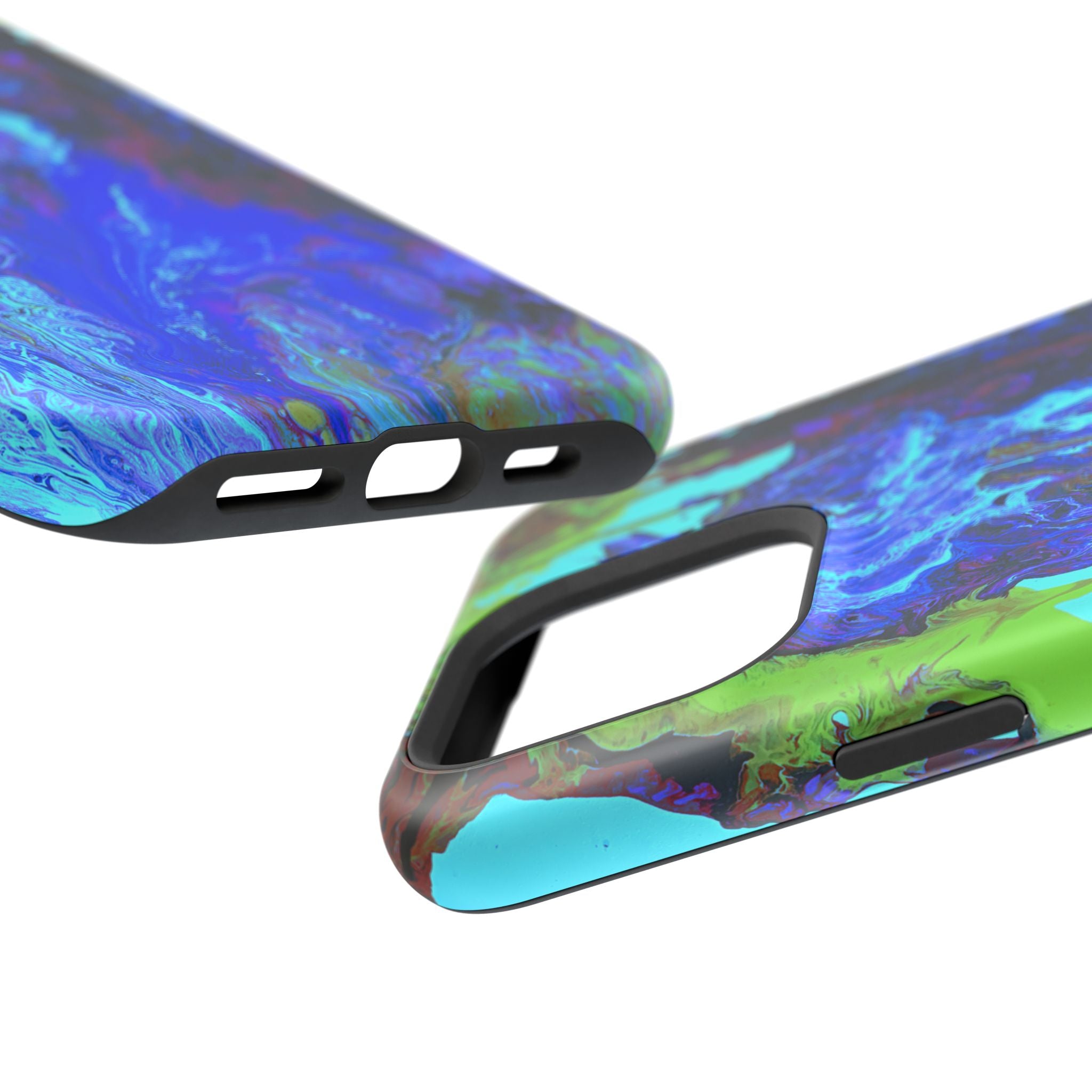 Glacial Core X MagSafe iPhone Case – Abstract Art Design, Shockproof for iPhone 14–17 Pro & Pro Max