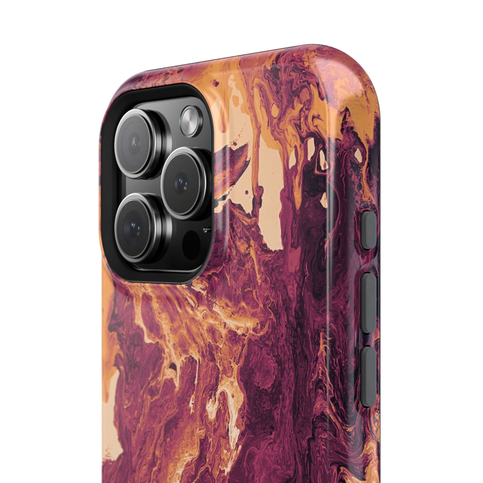 Sunburst Collapse X MagSafe iPhone Case – Abstract Art Design, Shockproof for iPhone 14–17 Pro & Pro Max