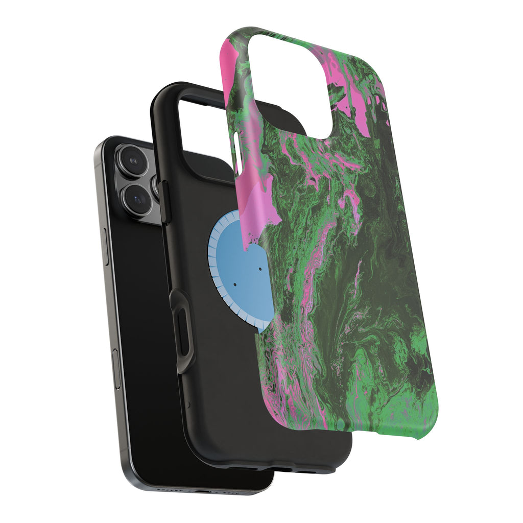 Oblivion Flow X MagSafe iPhone Case – Abstract Art Design, Shockproof for iPhone 14–17 Pro & Pro Max