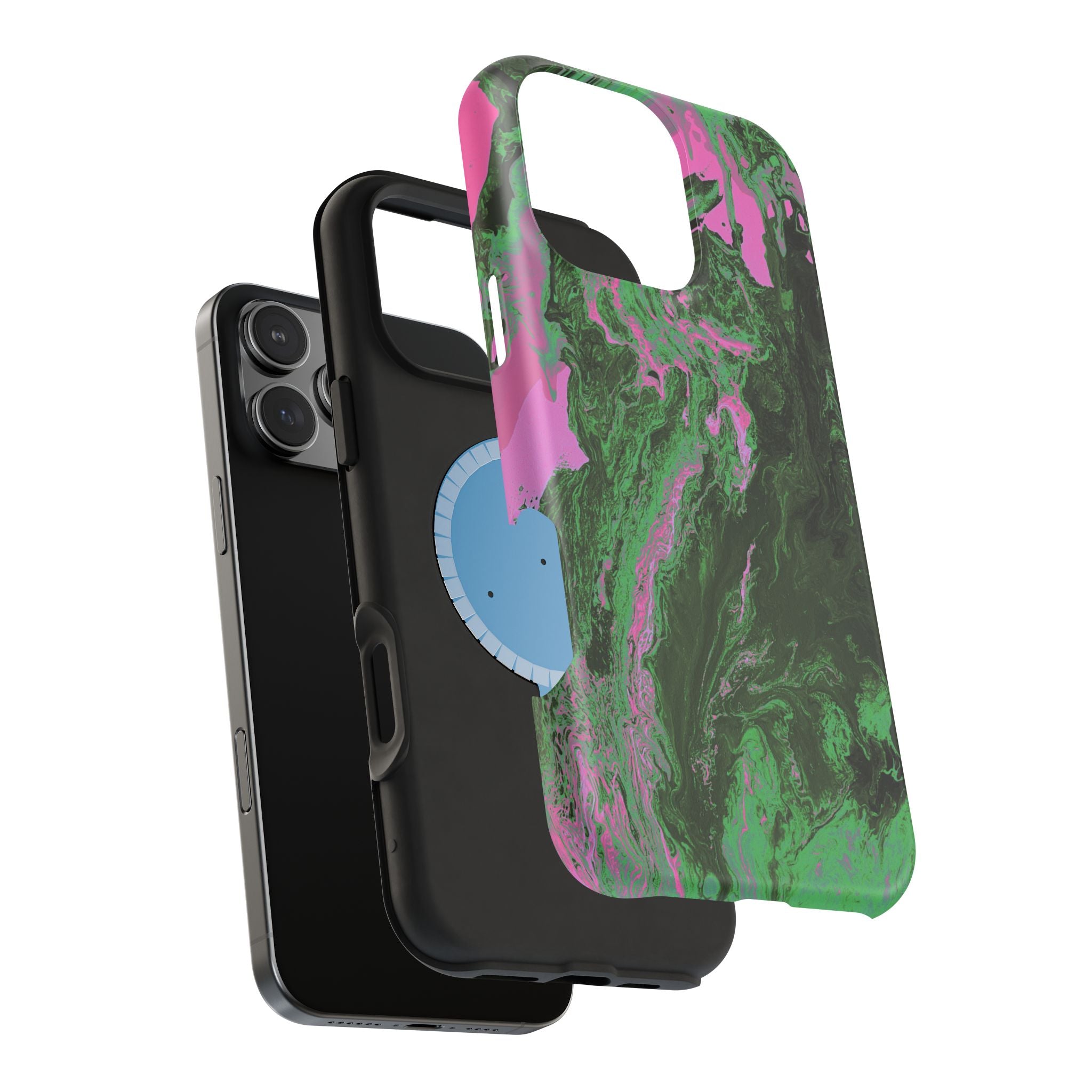 Oblivion Flow X MagSafe iPhone Case – Abstract Art Design, Shockproof for iPhone 14–17 Pro & Pro Max